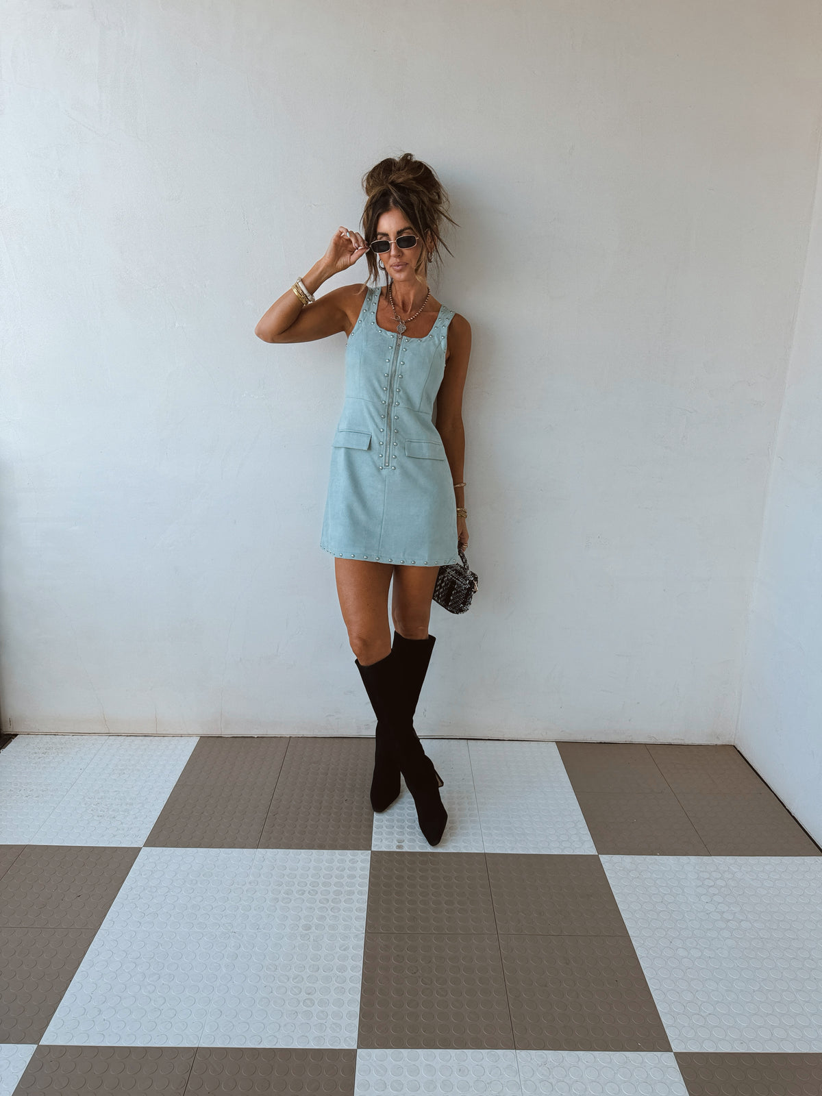 Blue Steele Mini Dress