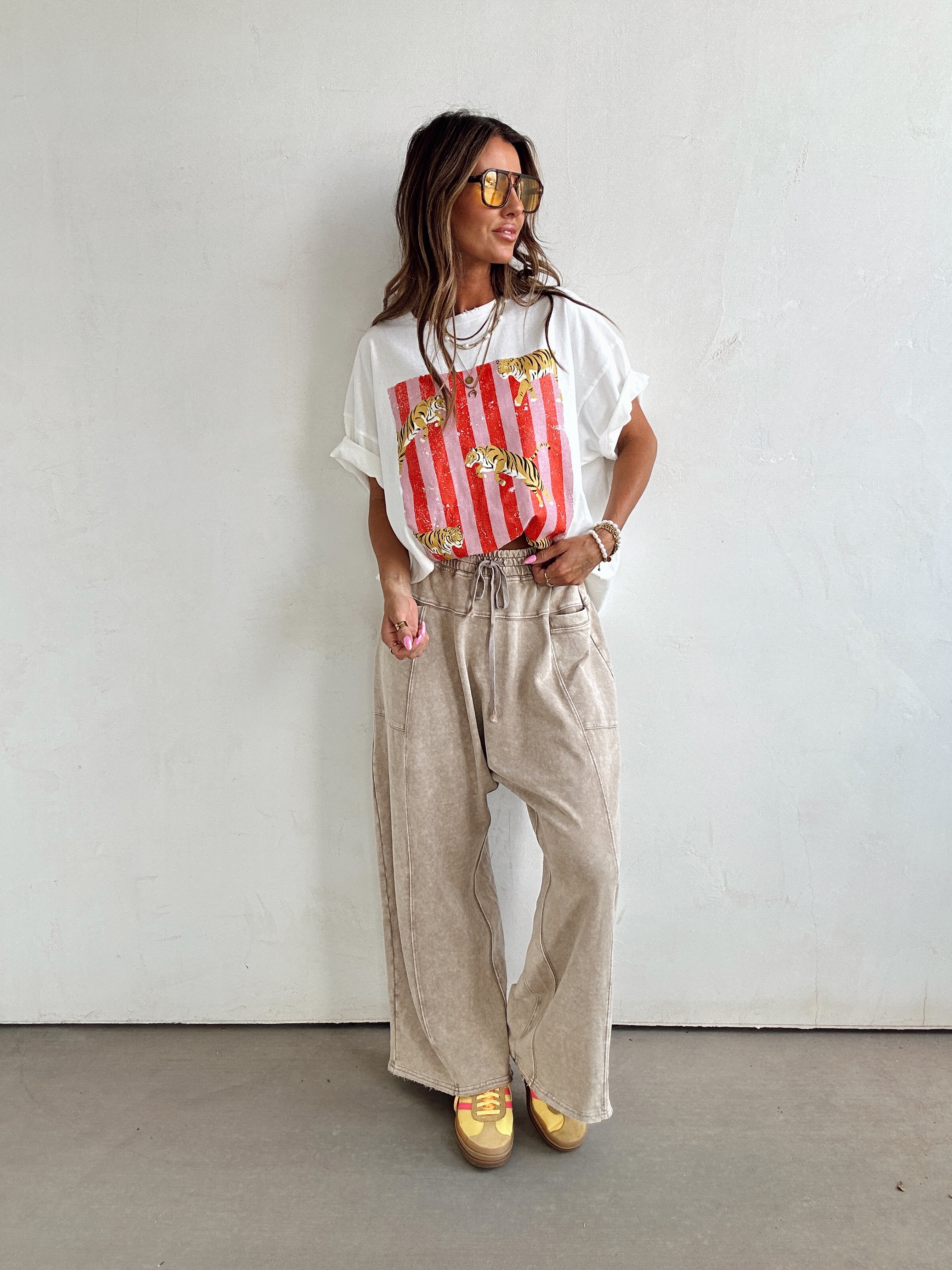 Cold Plunge Harem Pants//Mocha