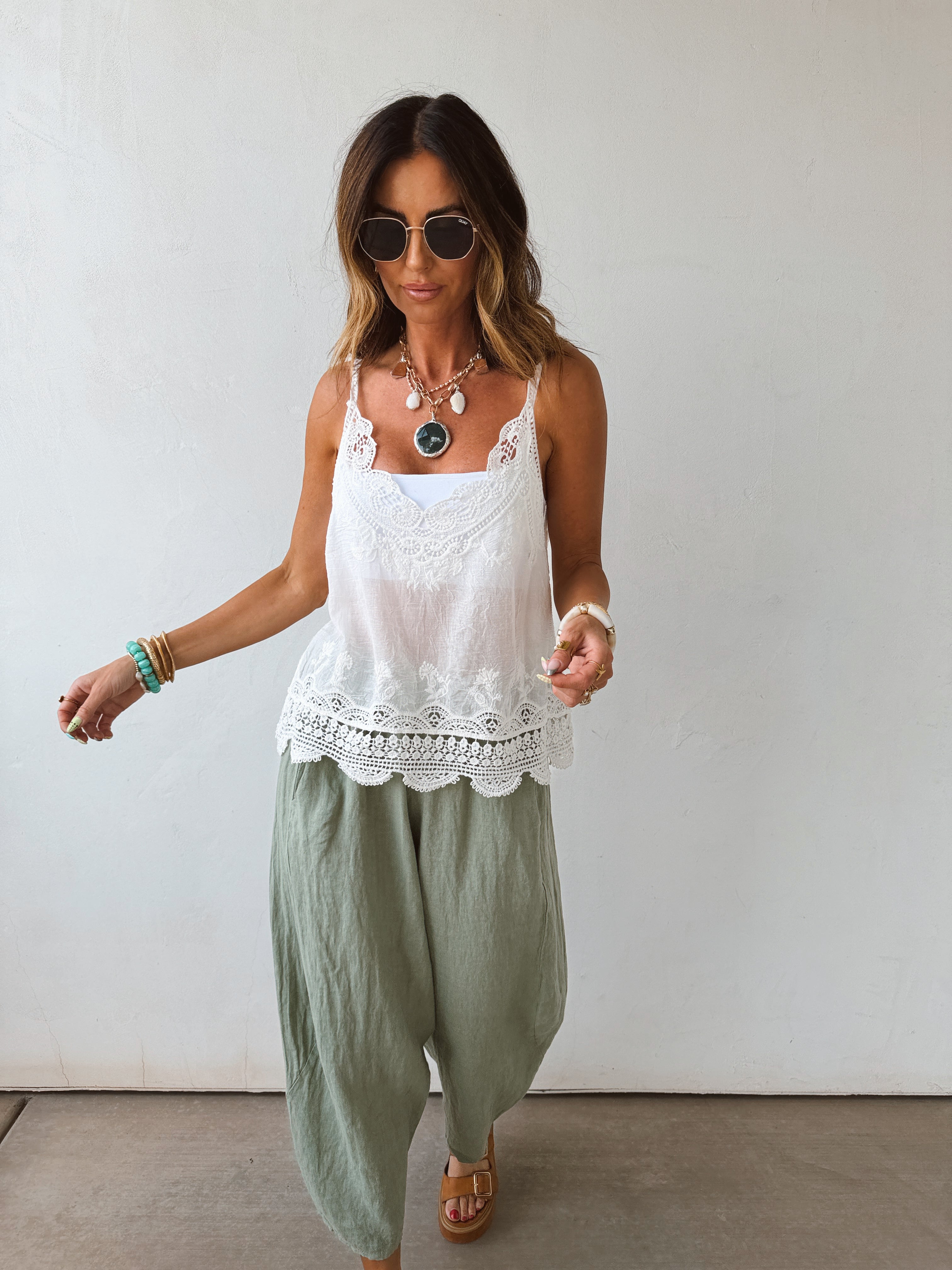 Herbal Linen Pants