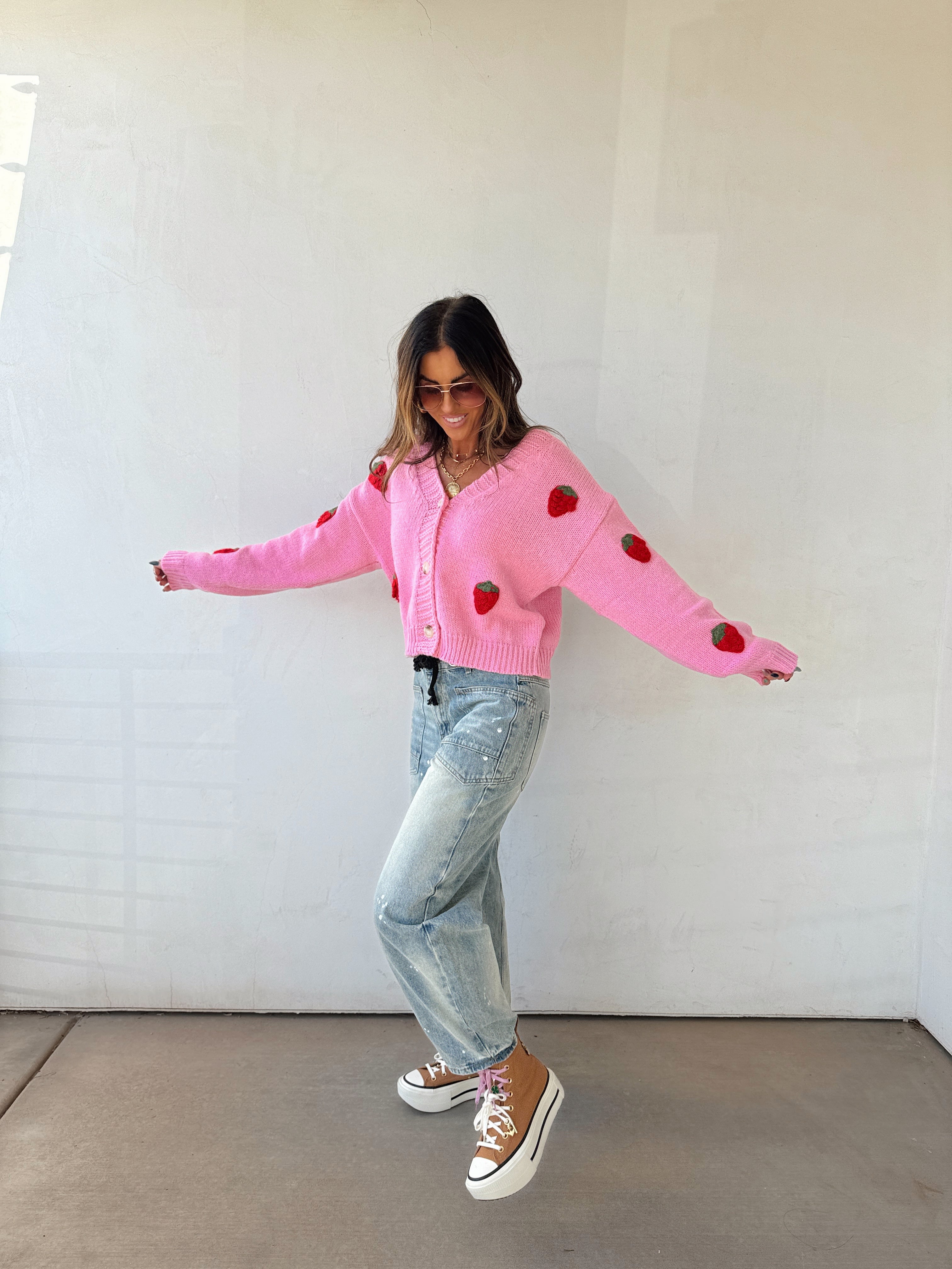 Strawberry Kisses Sweater