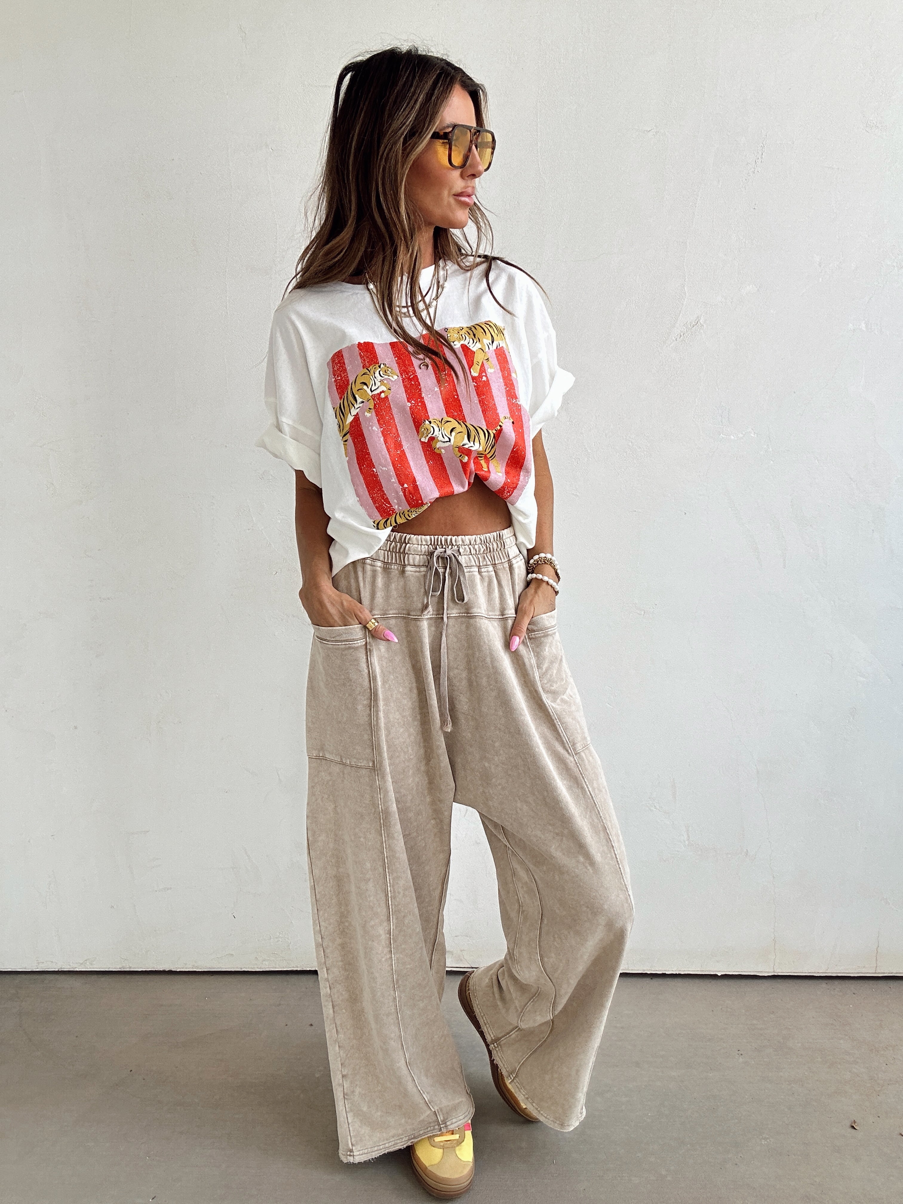 Cold Plunge Harem Pants//Mocha