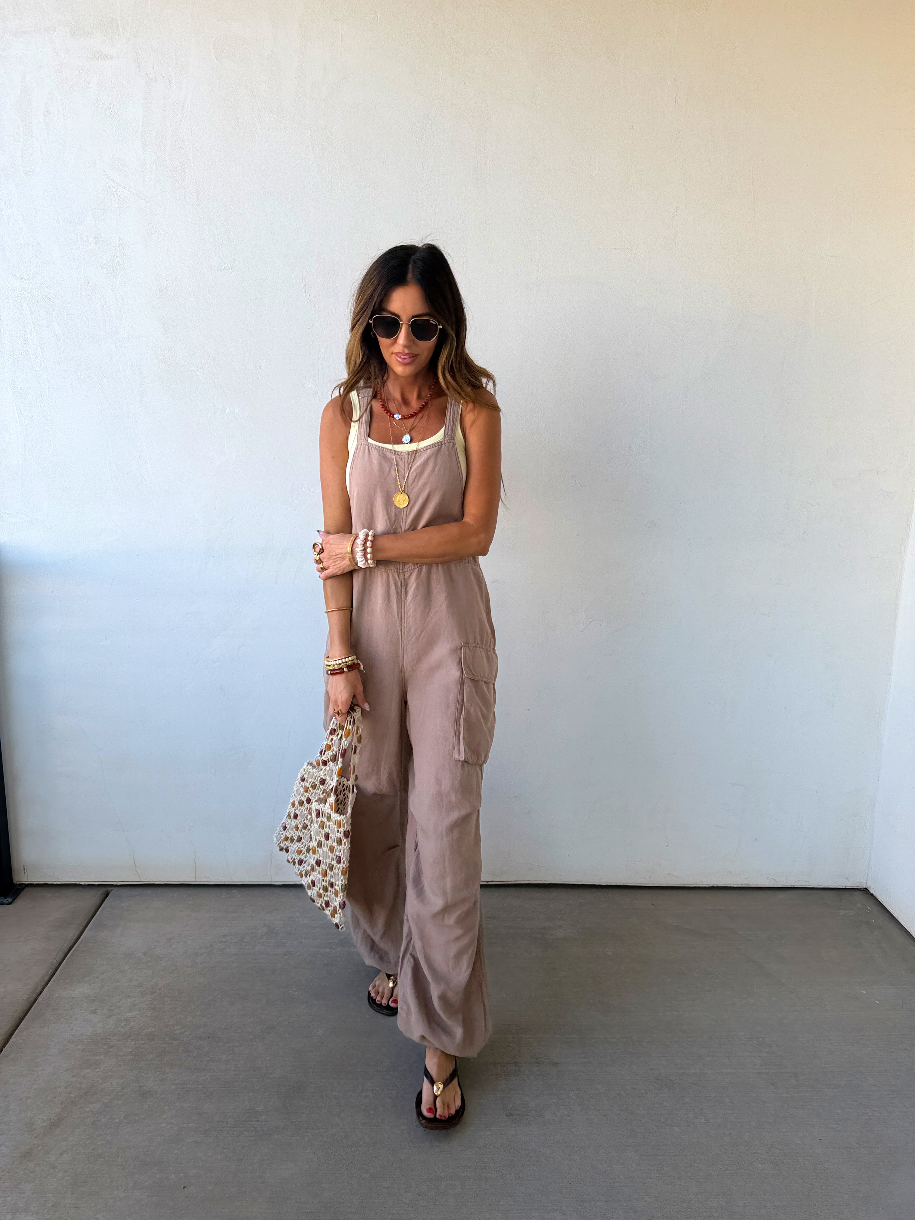 Cool-Girl Cargo Overalls