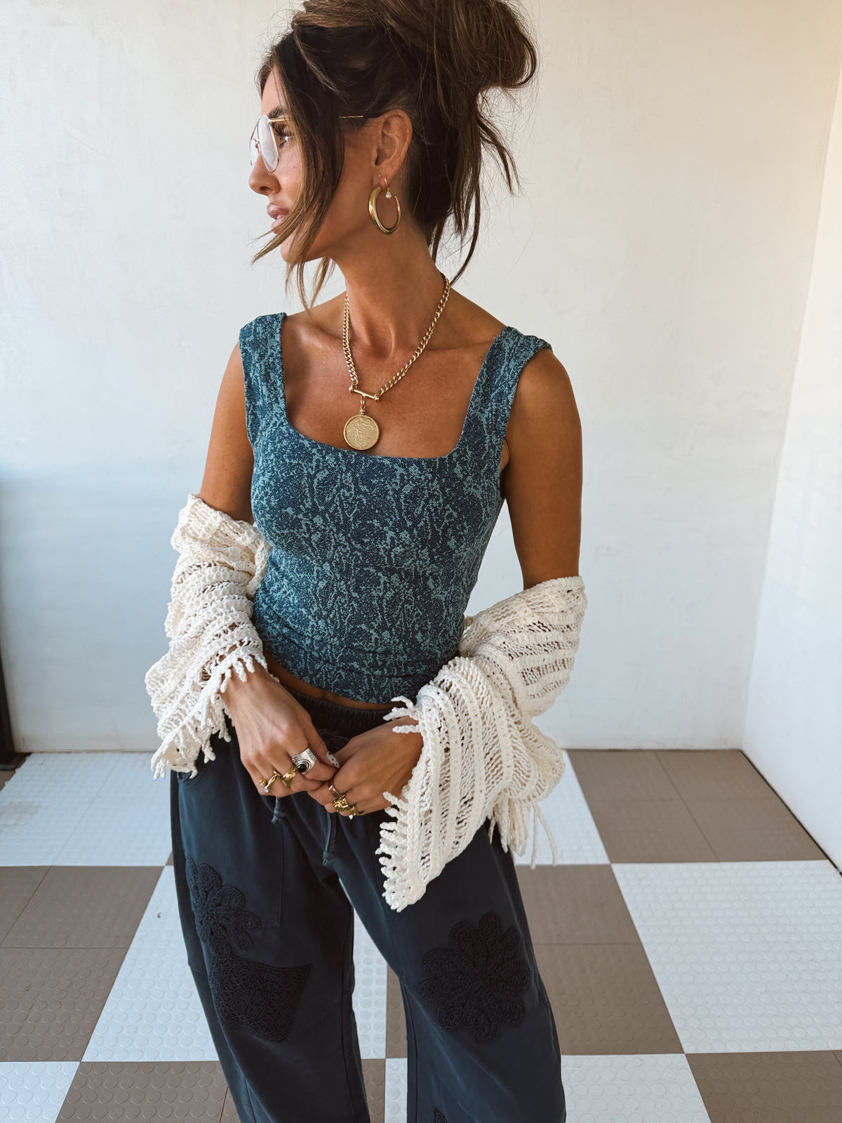 Snakeskin Top