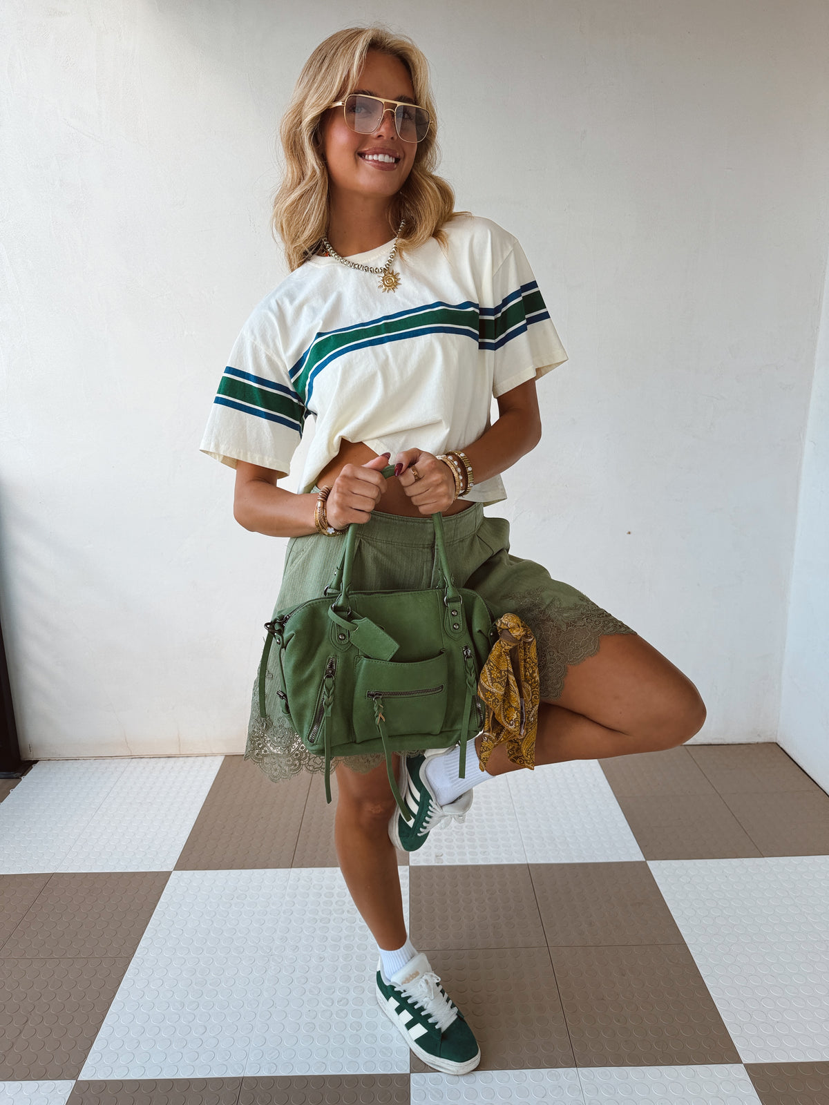 Olive Grove Lace Shorts