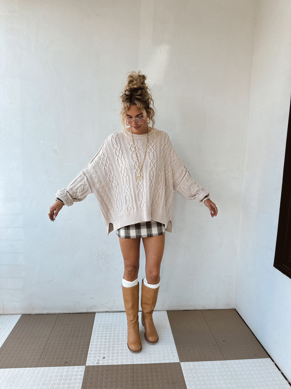 Ember Plaid Skirt