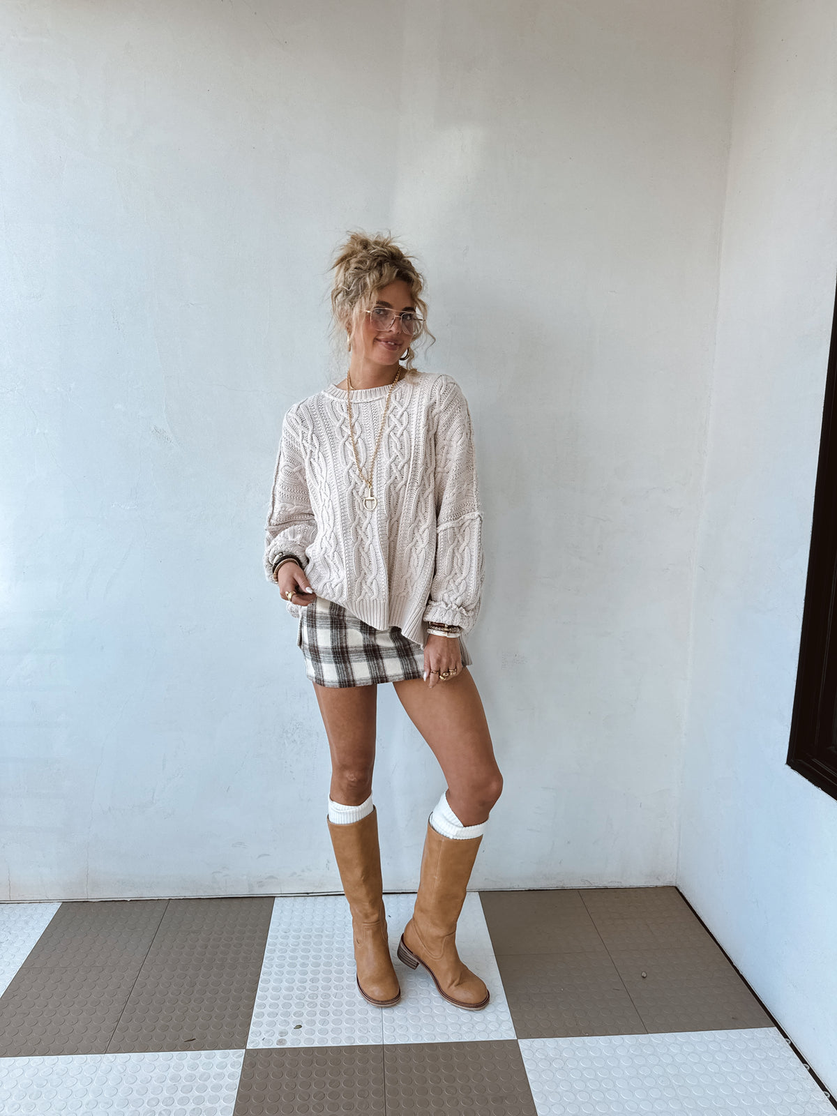 Ember Plaid Skirt