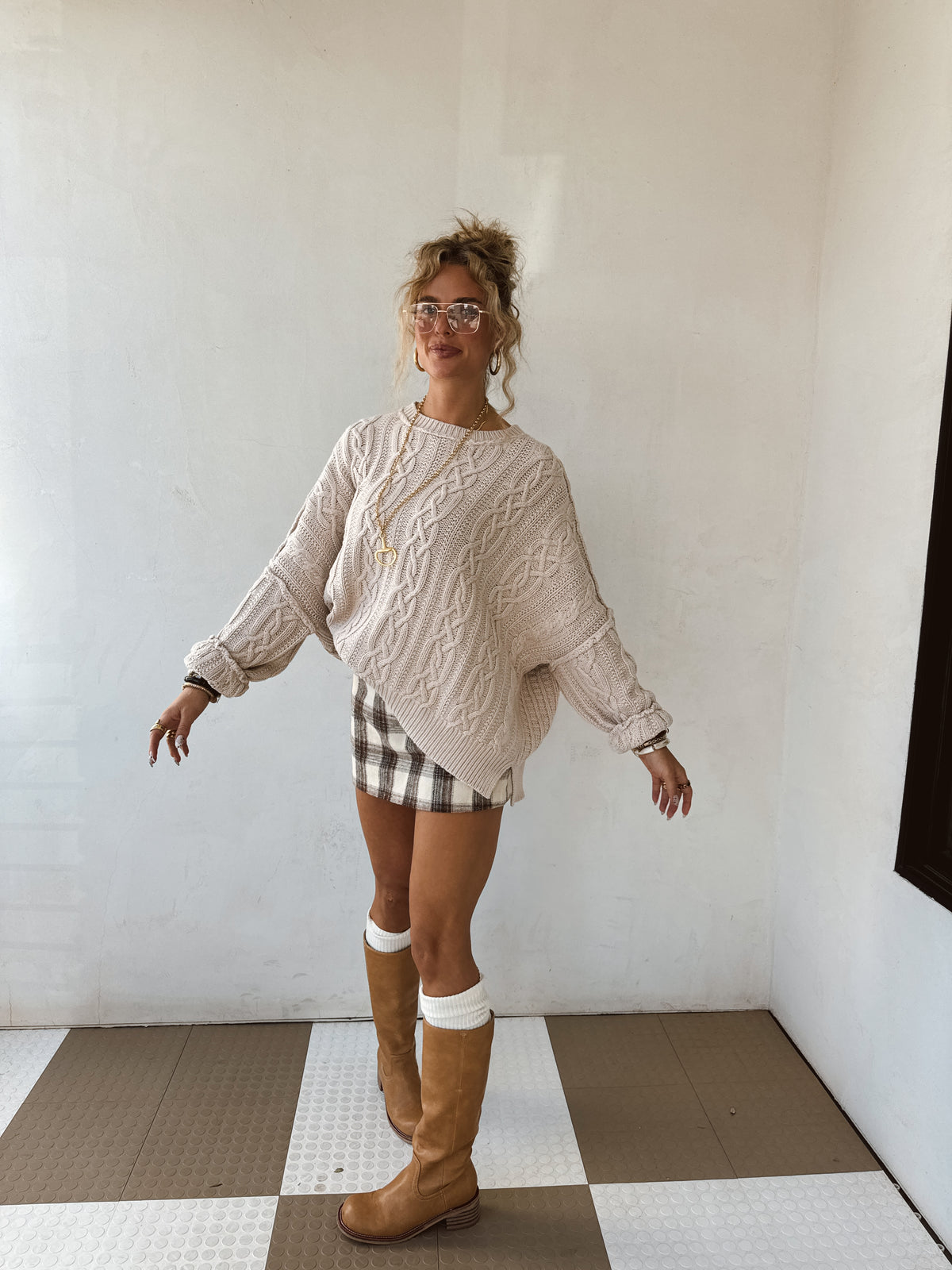 Ember Plaid Skirt