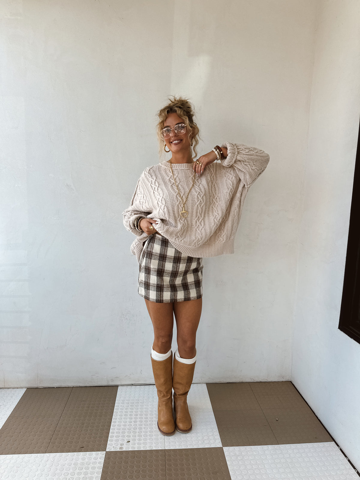 Ember Plaid Skirt