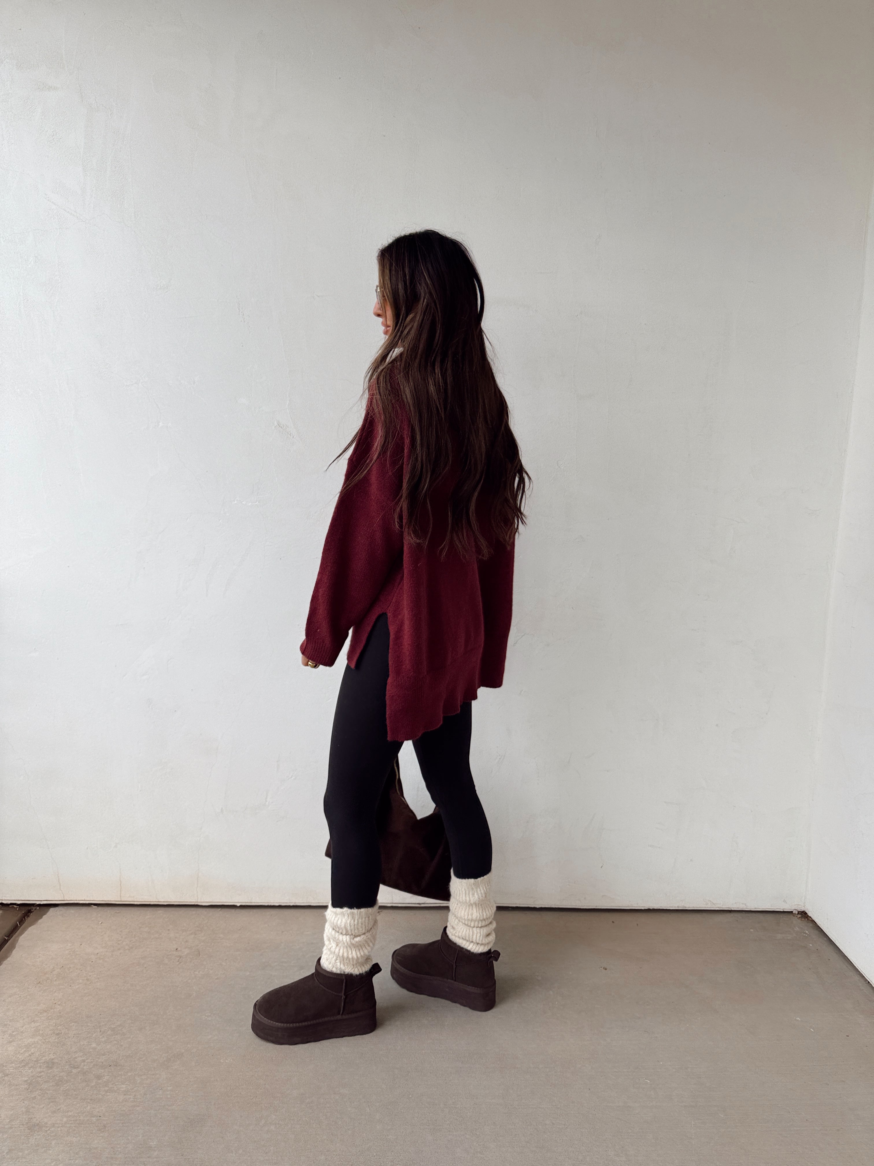 Burgundy Moon Sweater