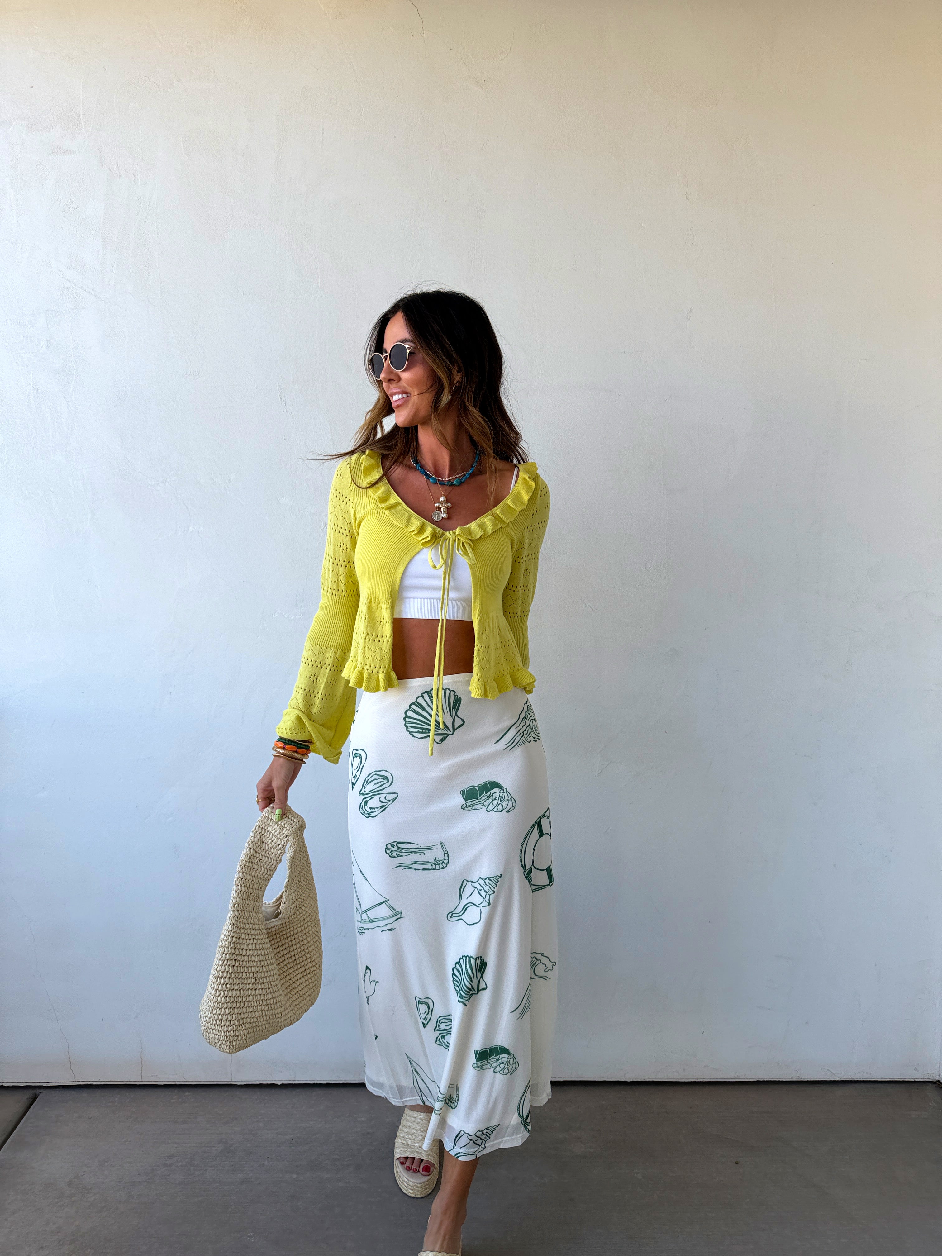 Sea Life Midi Skirt