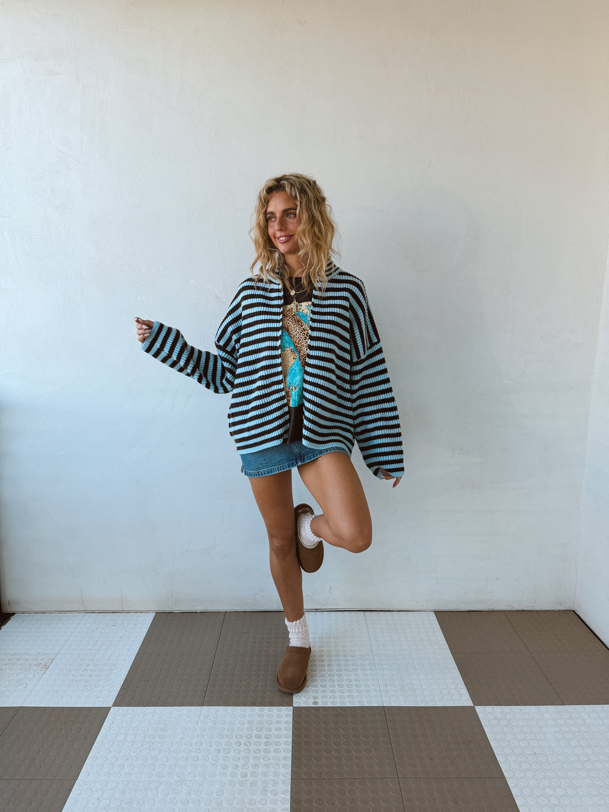 Zane Striped Zipup