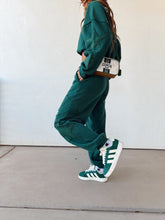 Load image into Gallery viewer, Varsity Sweat Set//Forest
