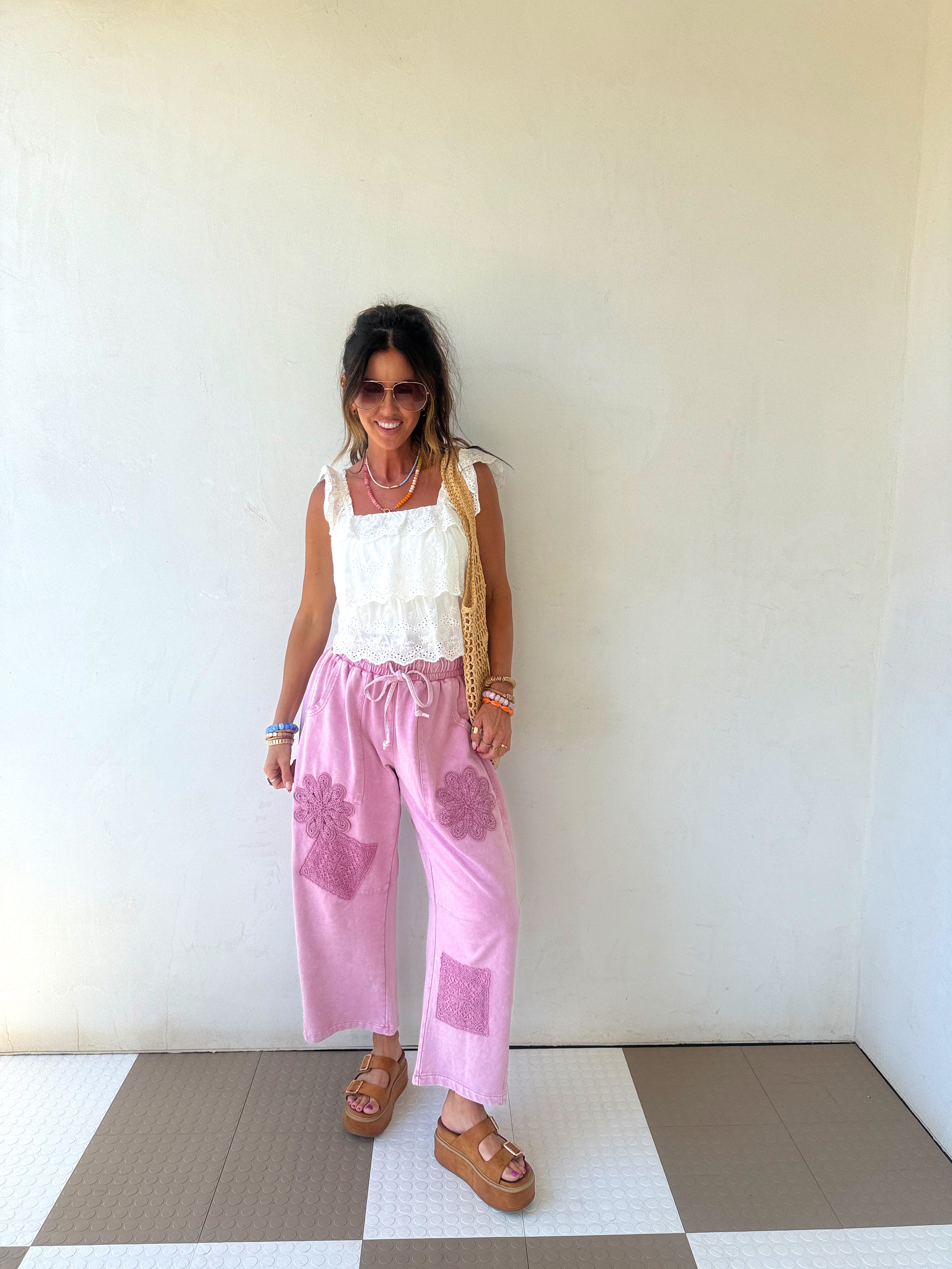 Flower Child Barrel Pants