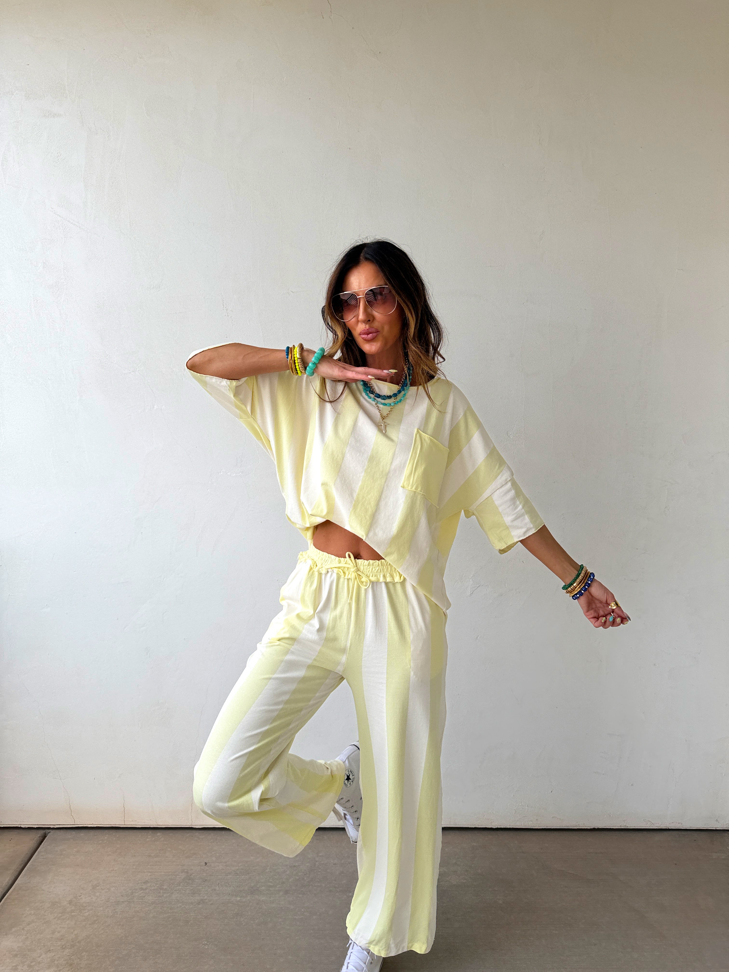 YOLO Striped Set