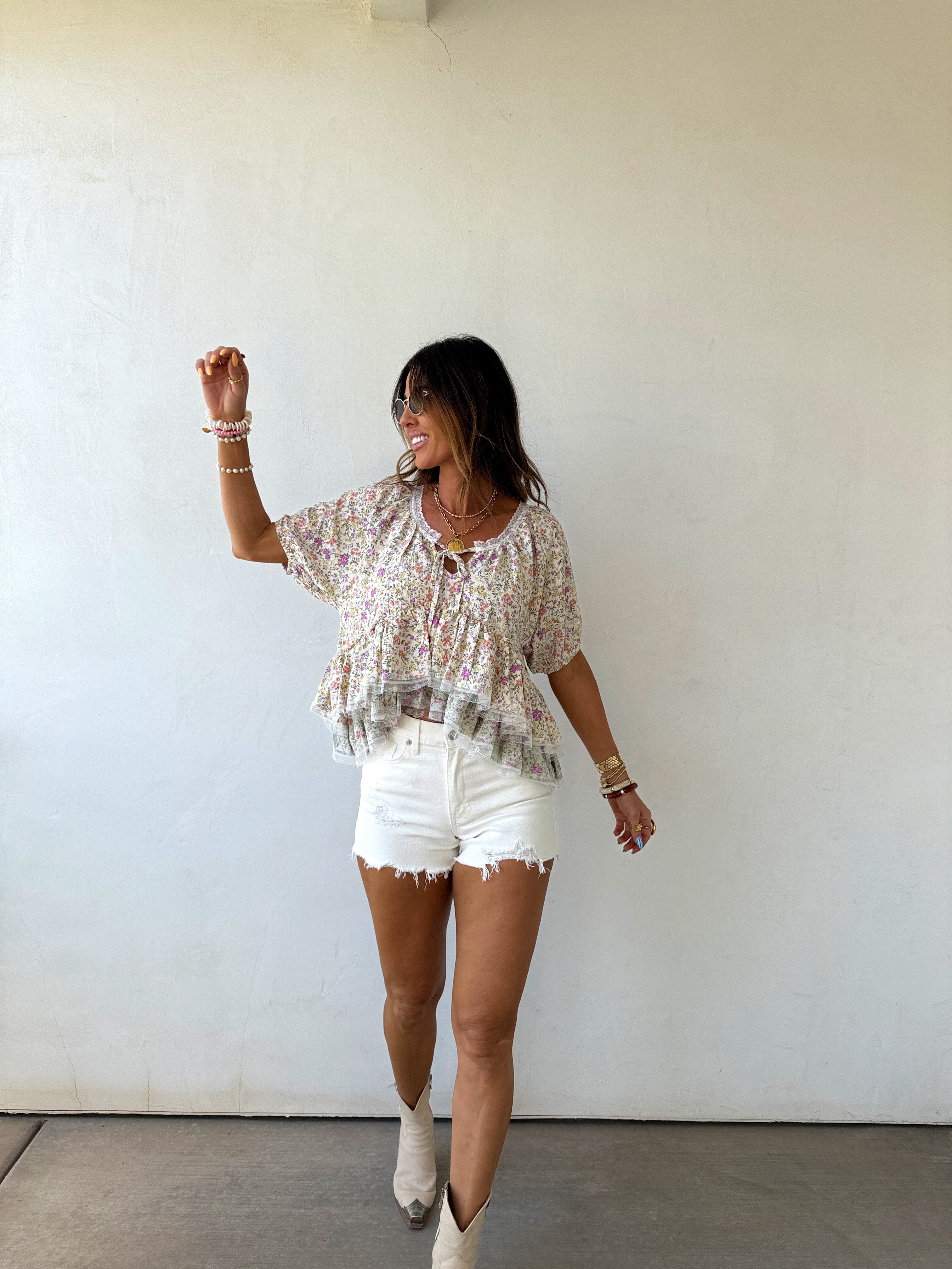 Wren Peplum Top – Copper + Cloth