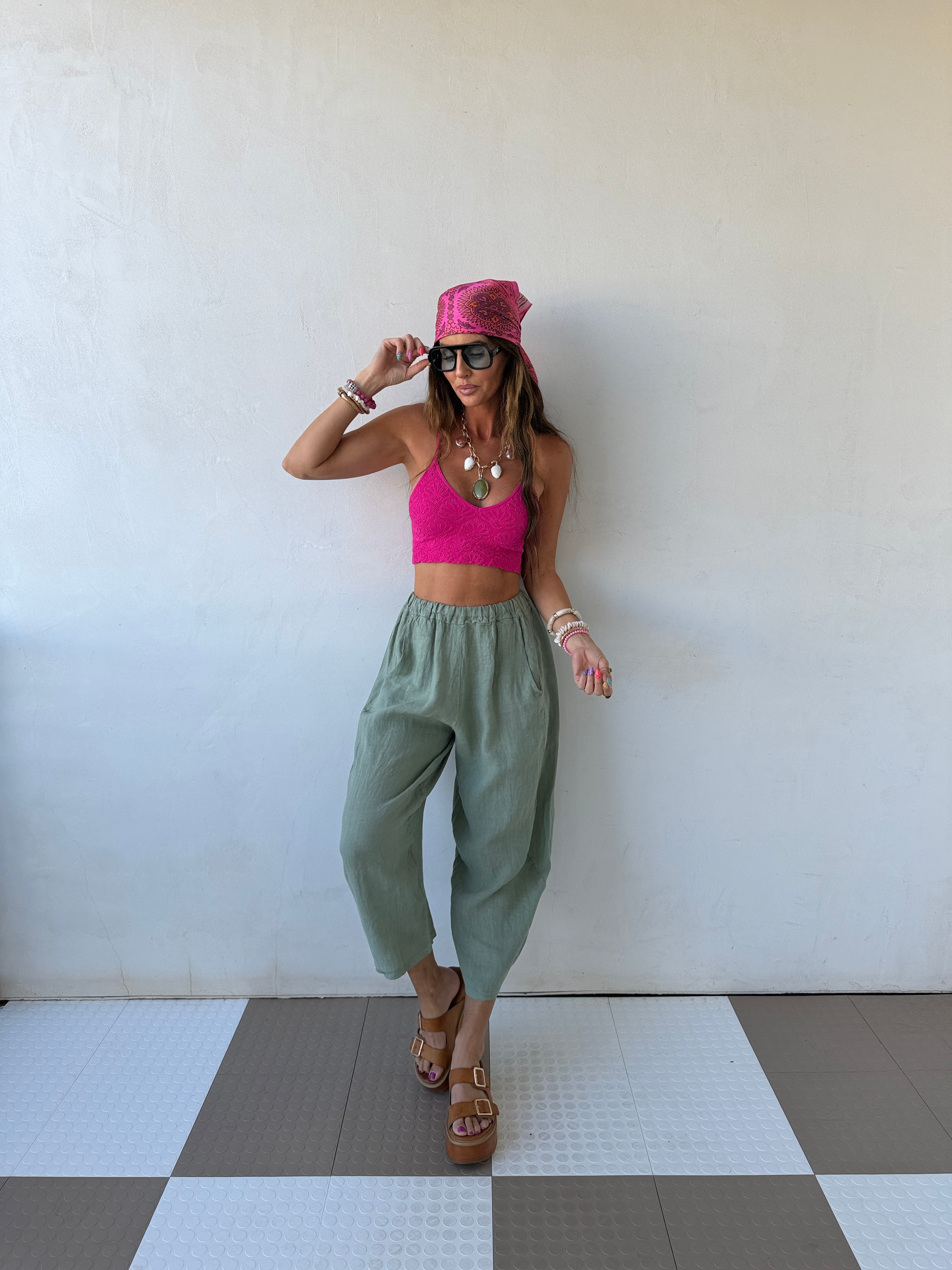 Herbal Linen Pants
