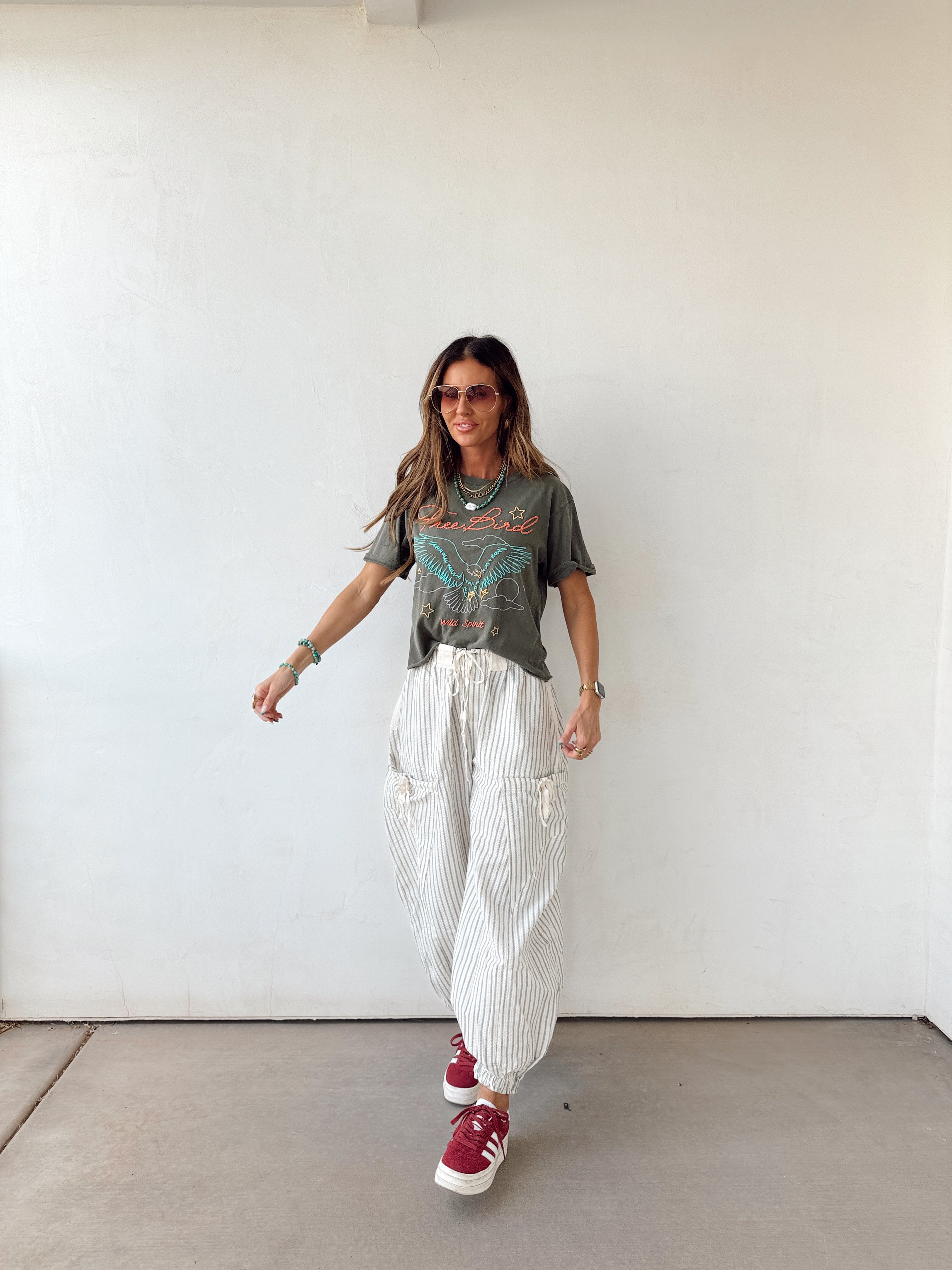 Free Bird Graphic Tee//Olive