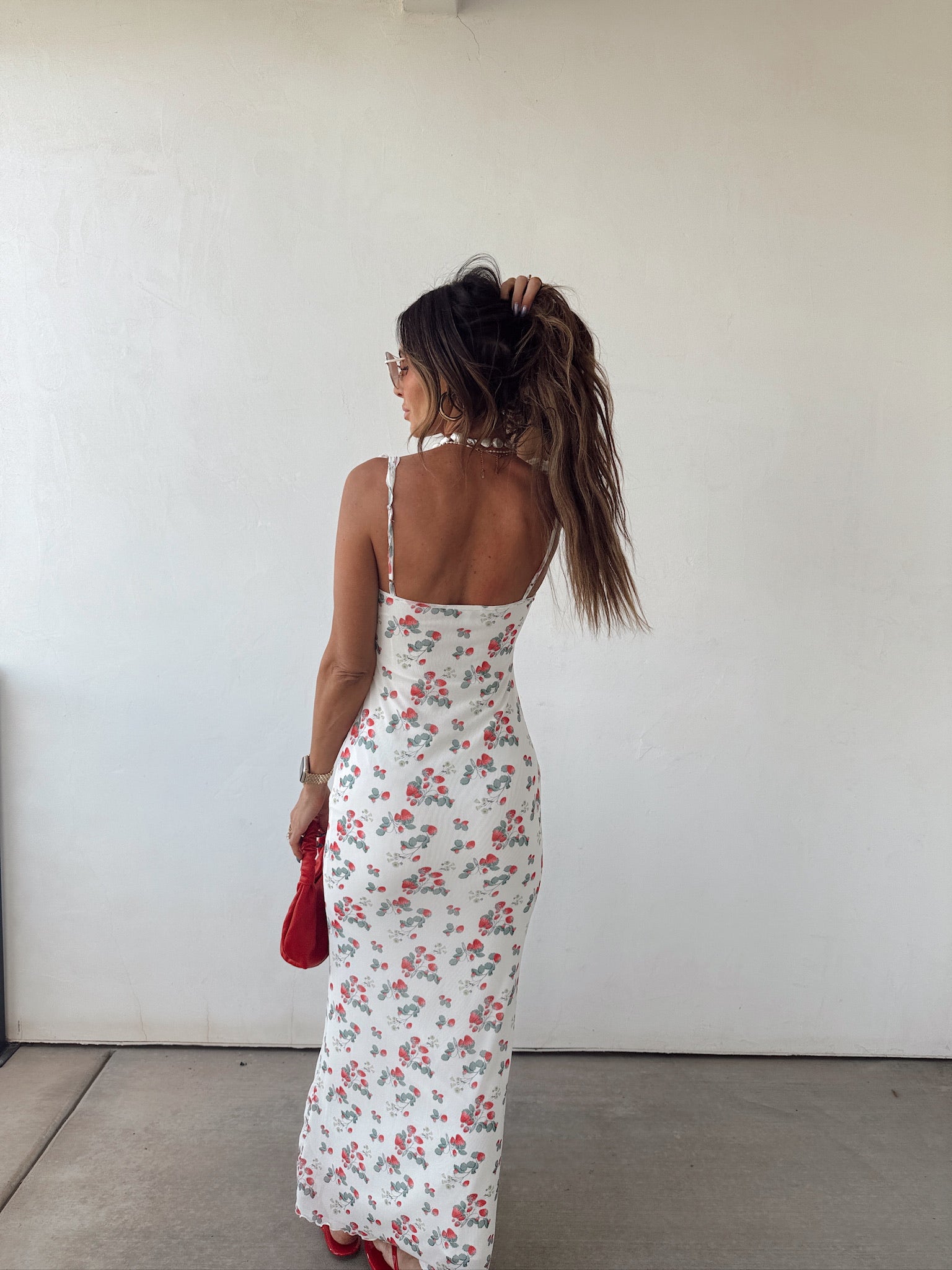 Strawberry Picking Maxi Dress