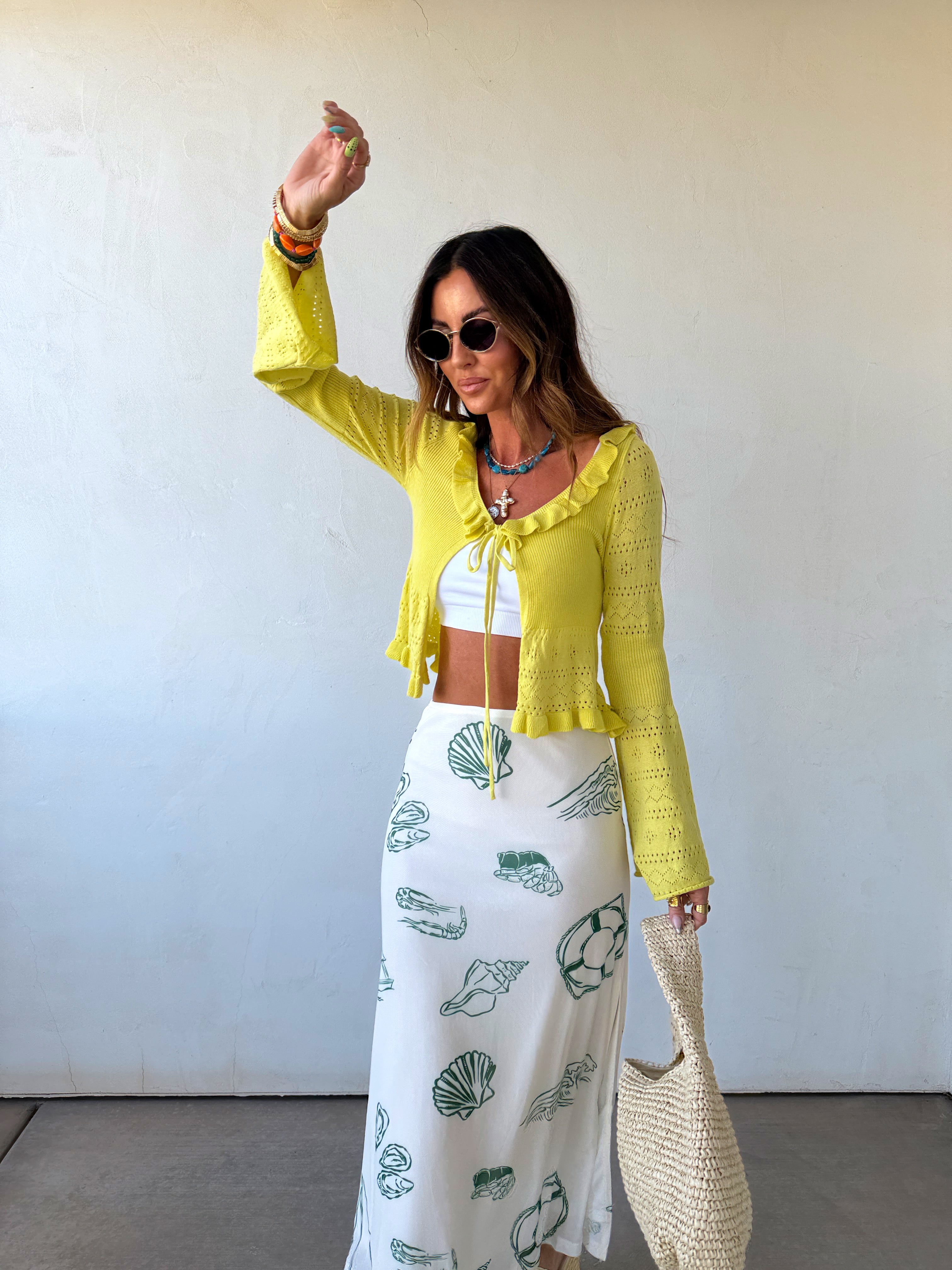 Sea Life Midi Skirt