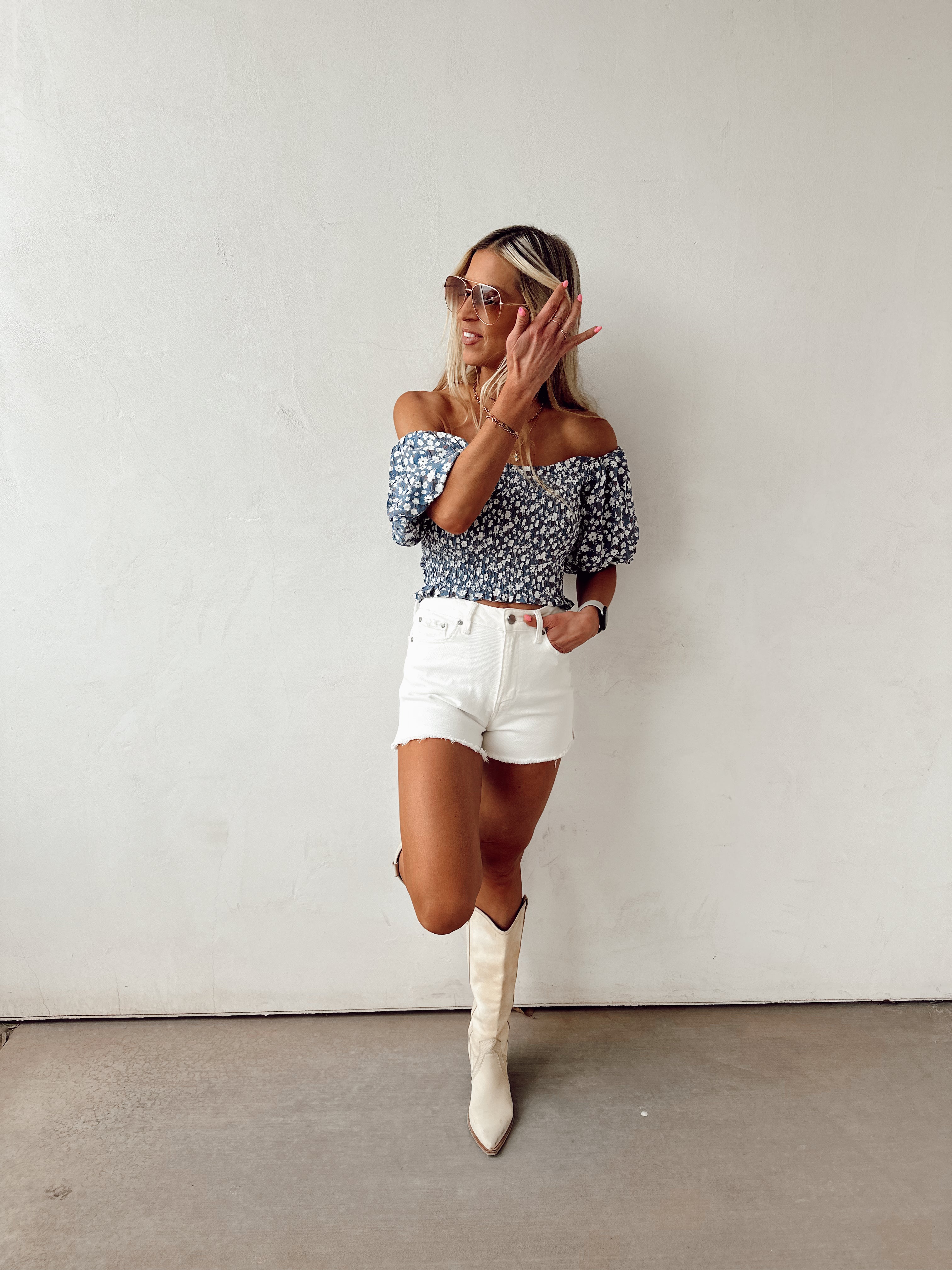 Parker Denim High Rise Shorts