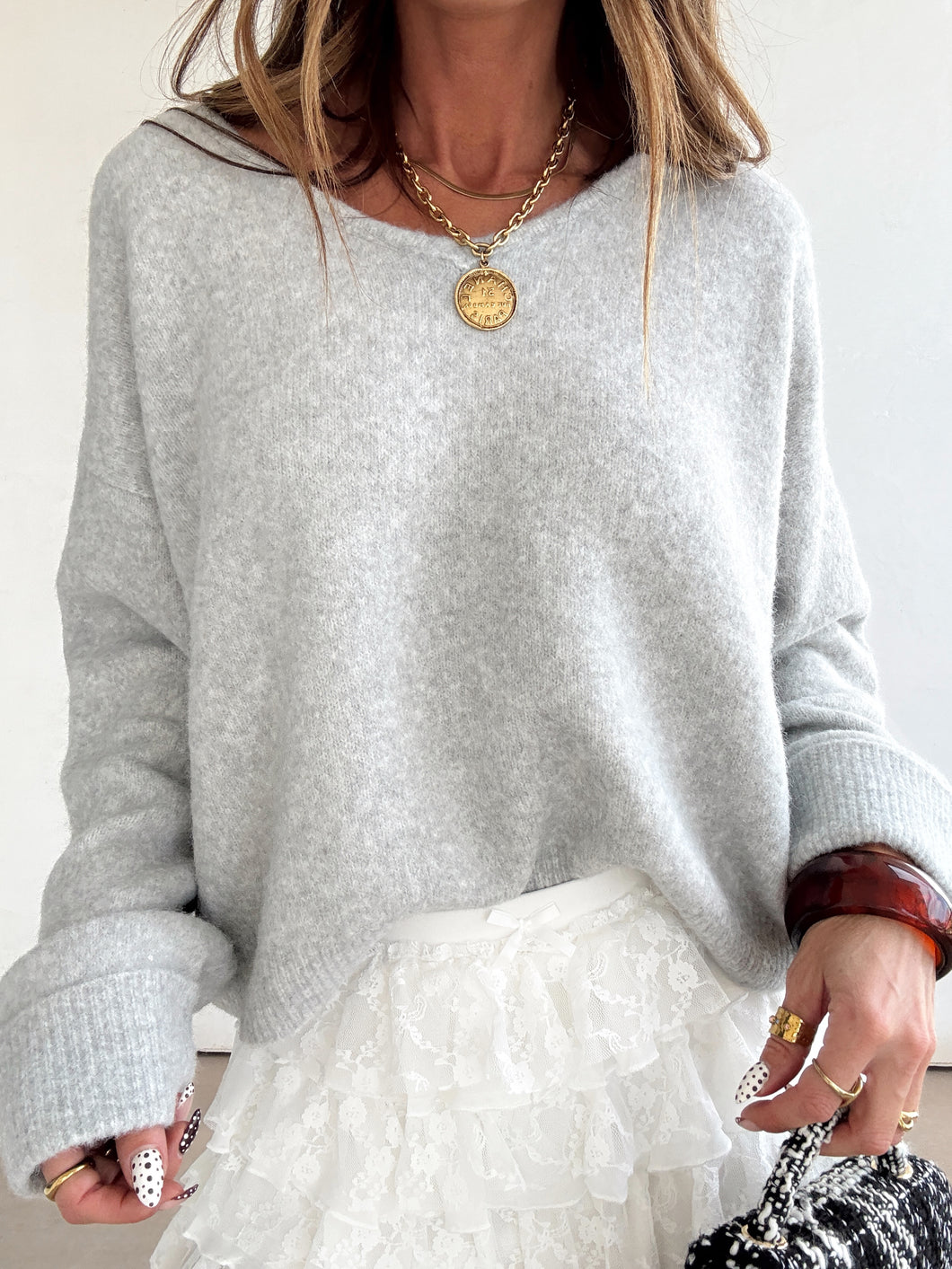 Lottie Sweater//Gray