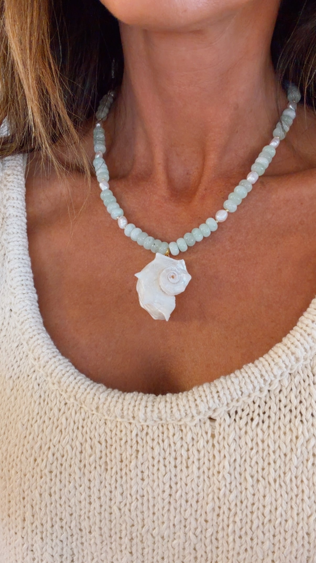 Seafoam Cascade Necklace