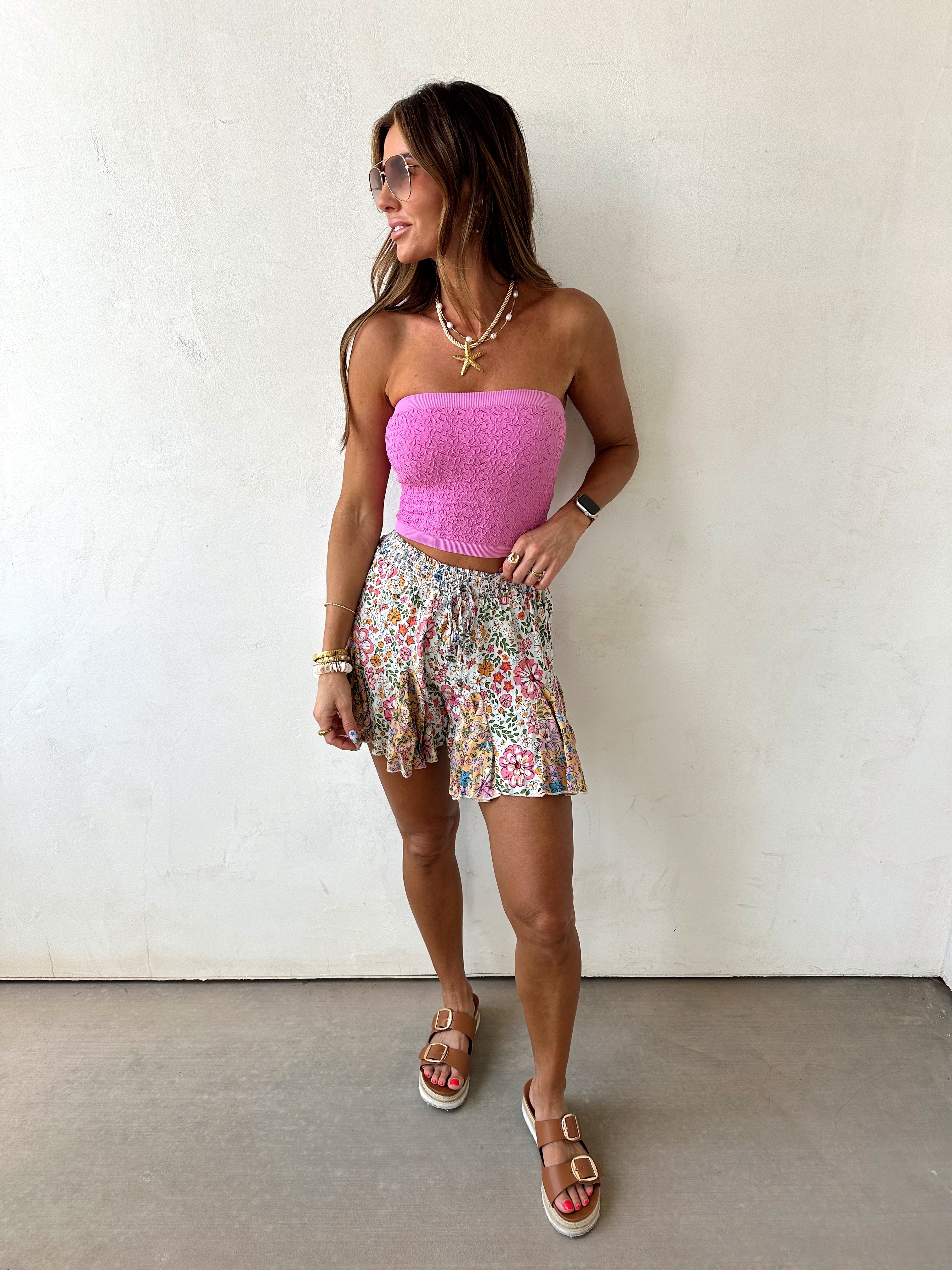 Sunlit Flowers Butterfly Skort