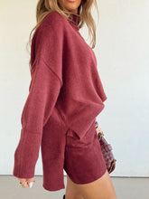 Load image into Gallery viewer, Burgundy Moon Sweater
