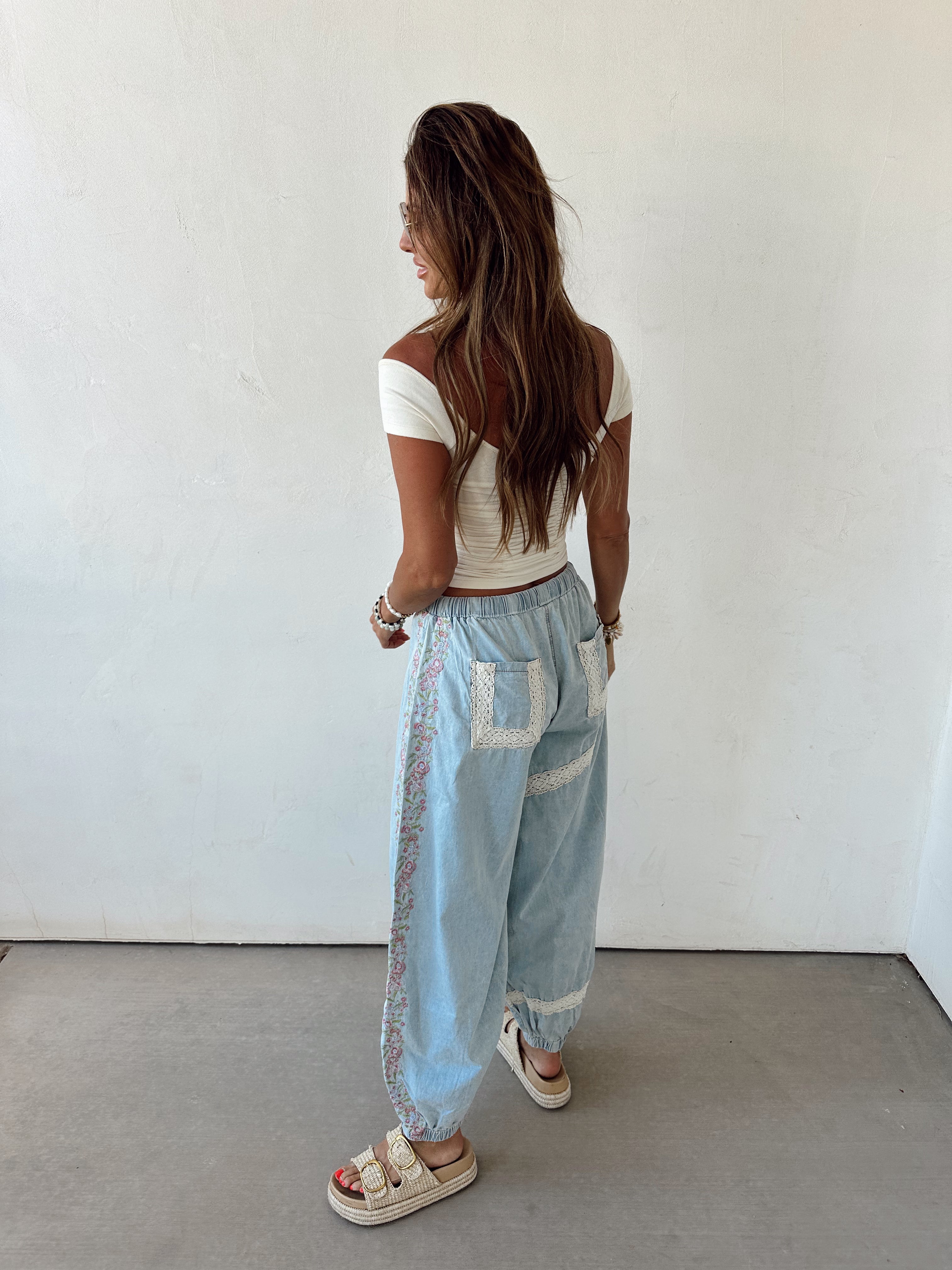 Bloomside Denim Joggers