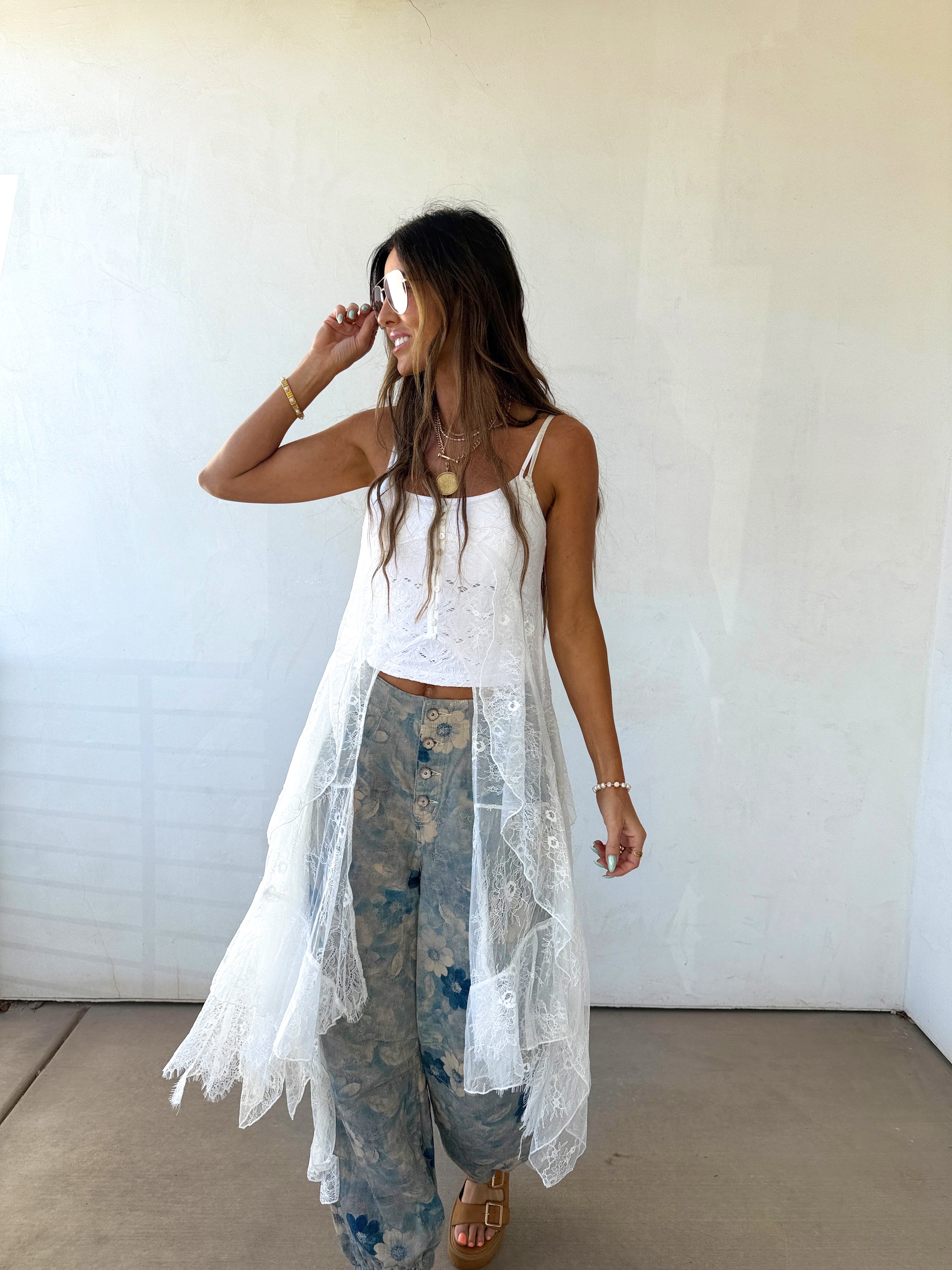 White Whisper Tank Duster