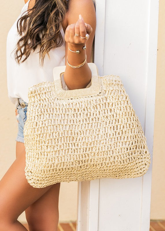 Straw Tote Bag