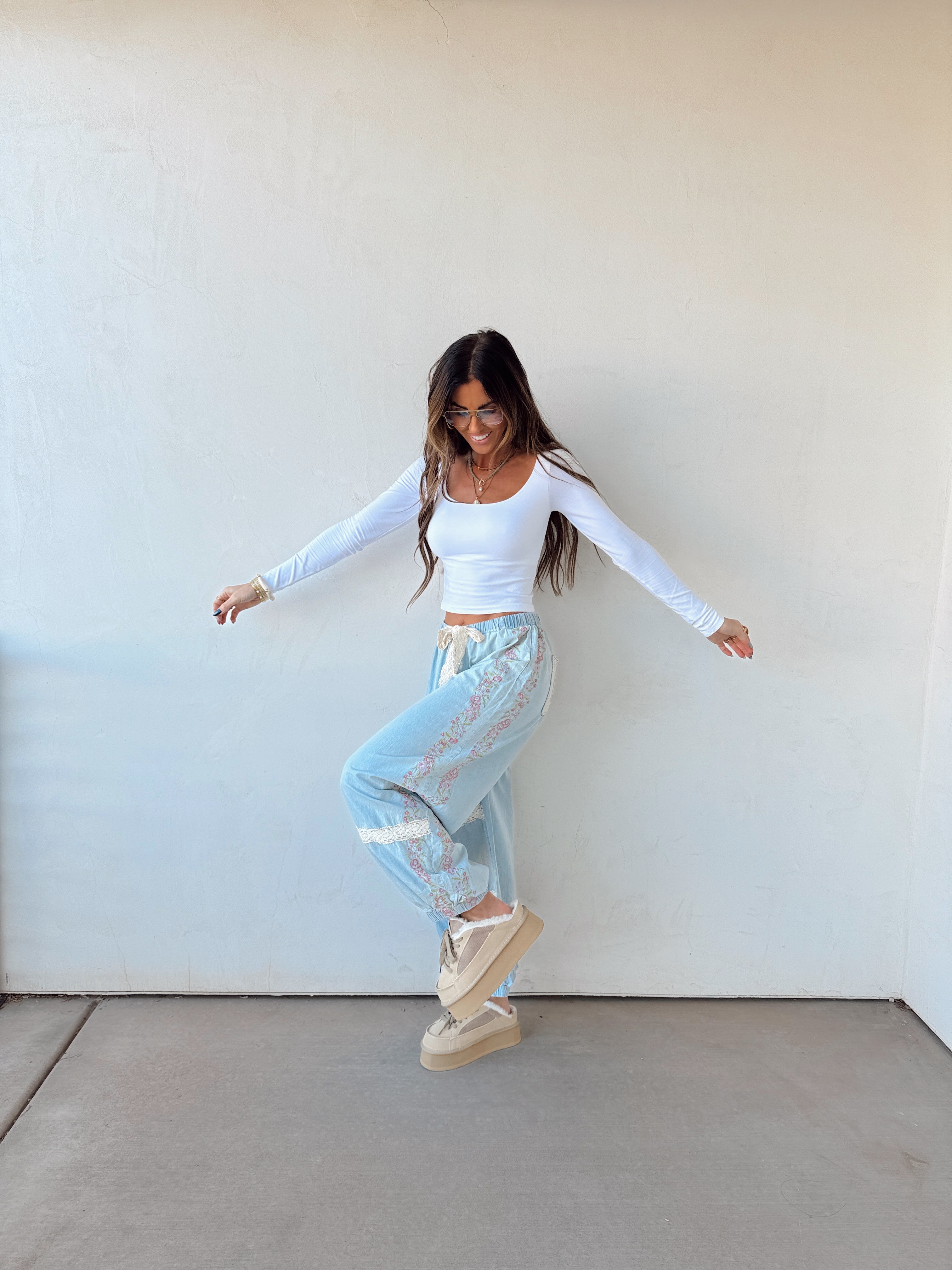 Bloomside Denim Joggers