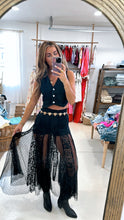 Load image into Gallery viewer, Shania Lace Sheer Maxi Skirt
