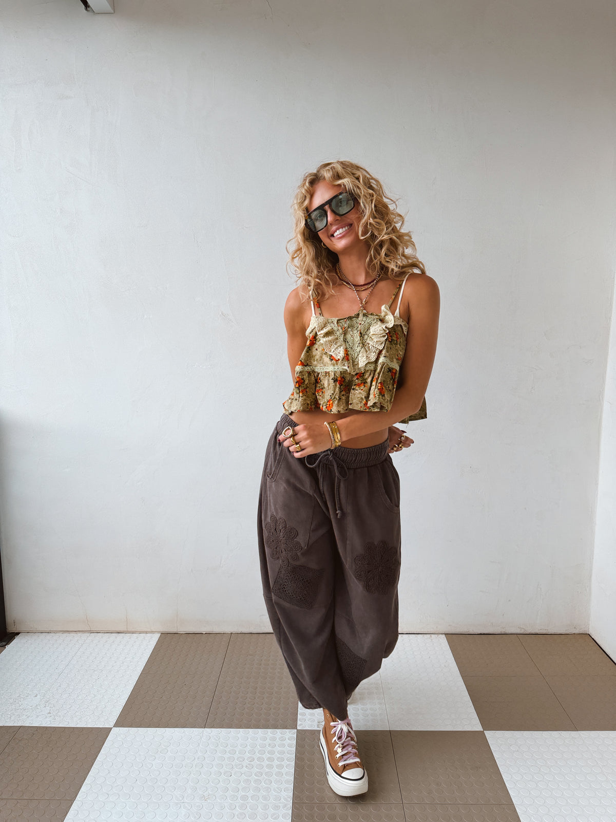 Flower Child Barrel Pants