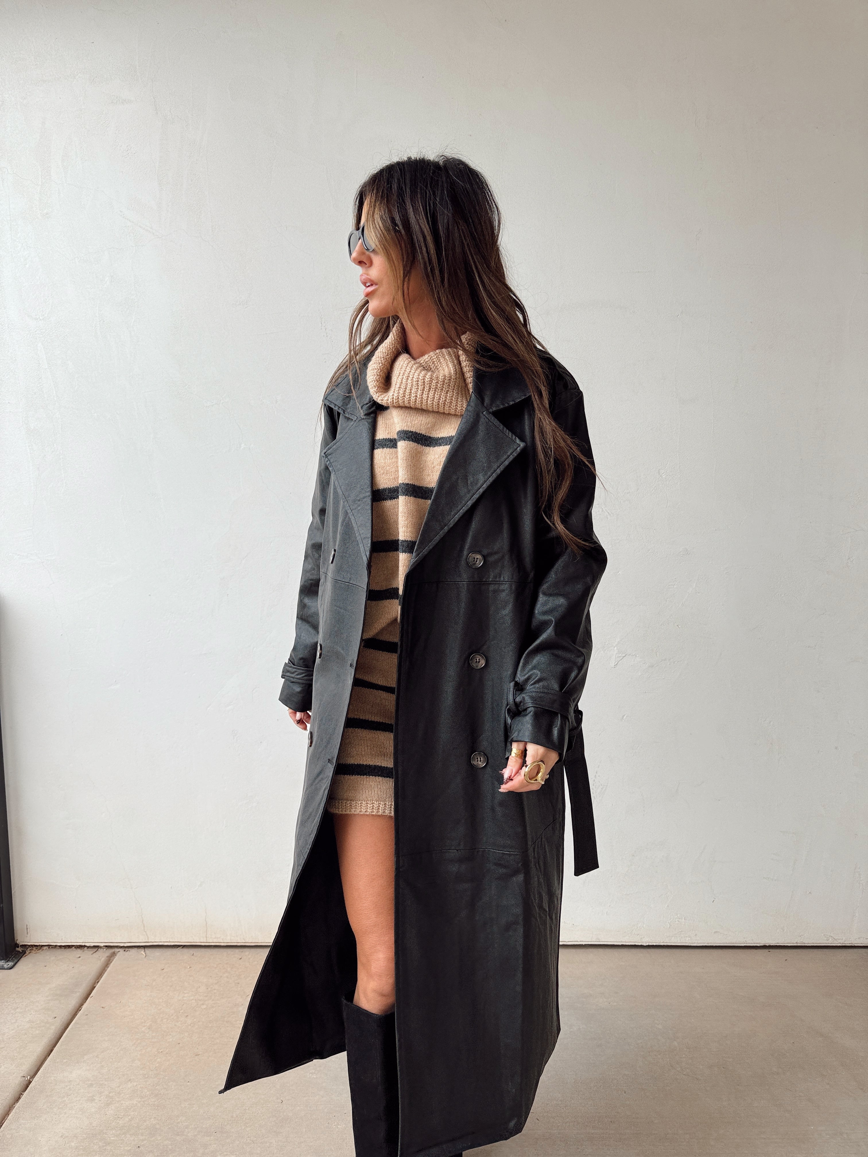 Noir Noel Trench – Copper + Cloth