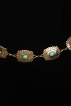 Load image into Gallery viewer, Turquoise Oval Chain Belt
