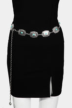 Load image into Gallery viewer, Turquoise Oval Chain Belt
