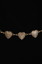 Load image into Gallery viewer, Metallic Hearts Chain Belt
