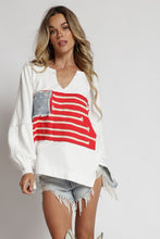 Load image into Gallery viewer, American Flag Patch Sweatshirt
