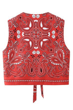 Load image into Gallery viewer, Paisley Bow Vest
