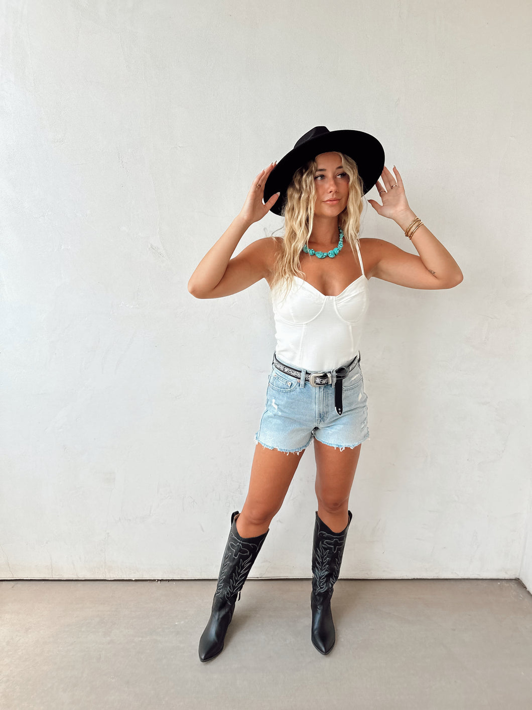 The Bluebird Denim Bodysuit