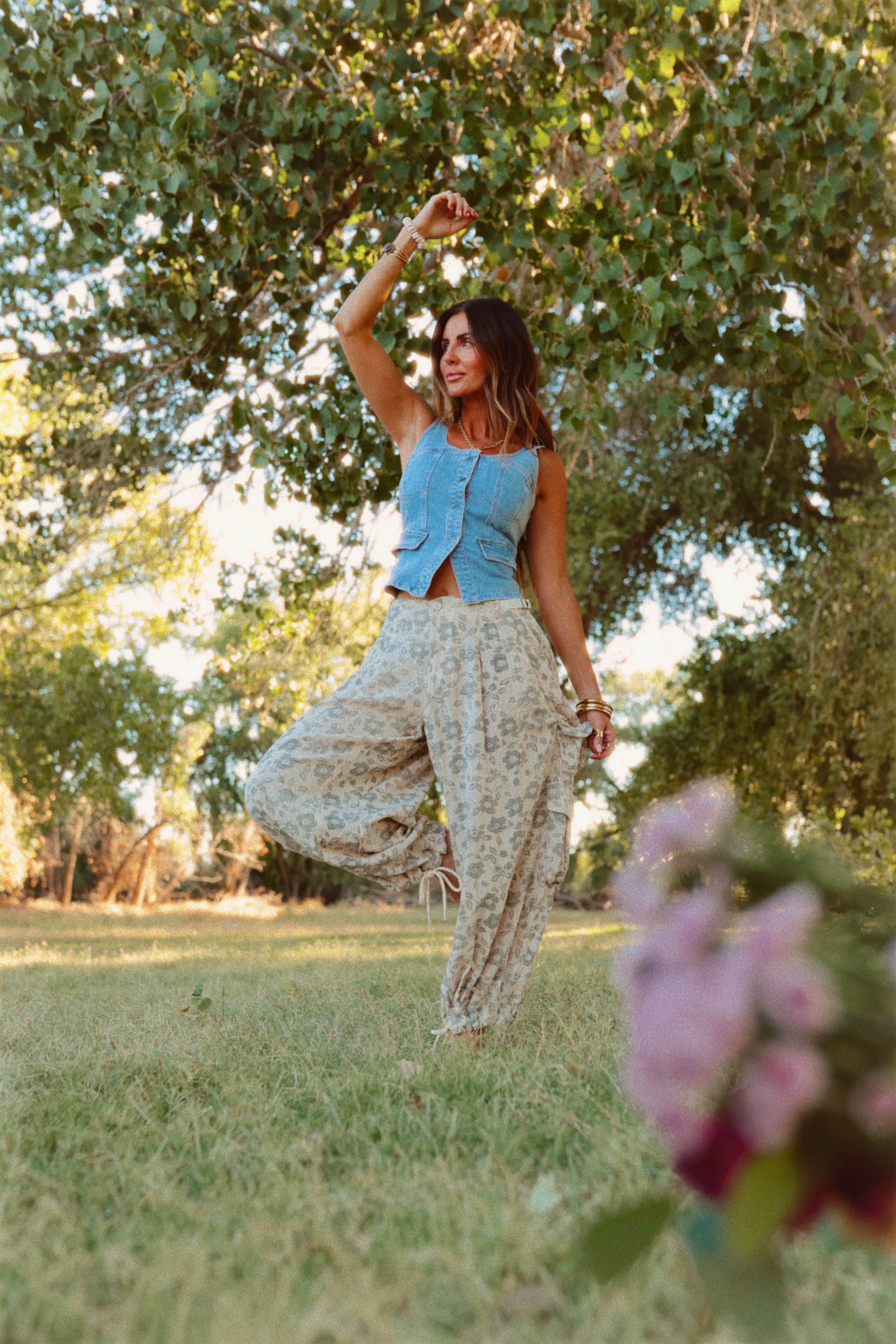 Stone Denim top
