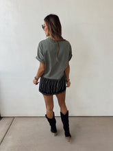 Load image into Gallery viewer, Rilee Studded Suede Skort
