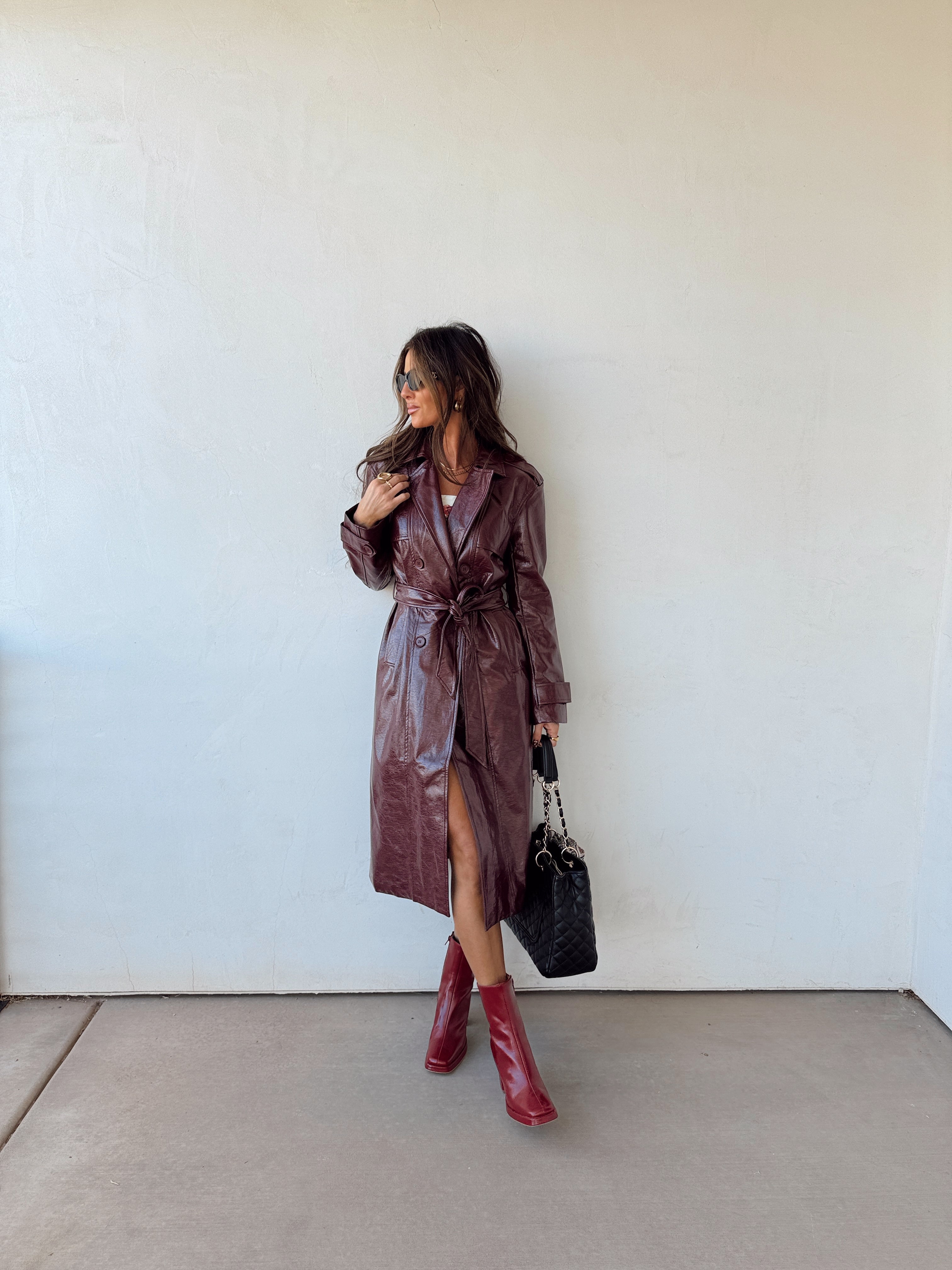 Rosewood Trench Coat