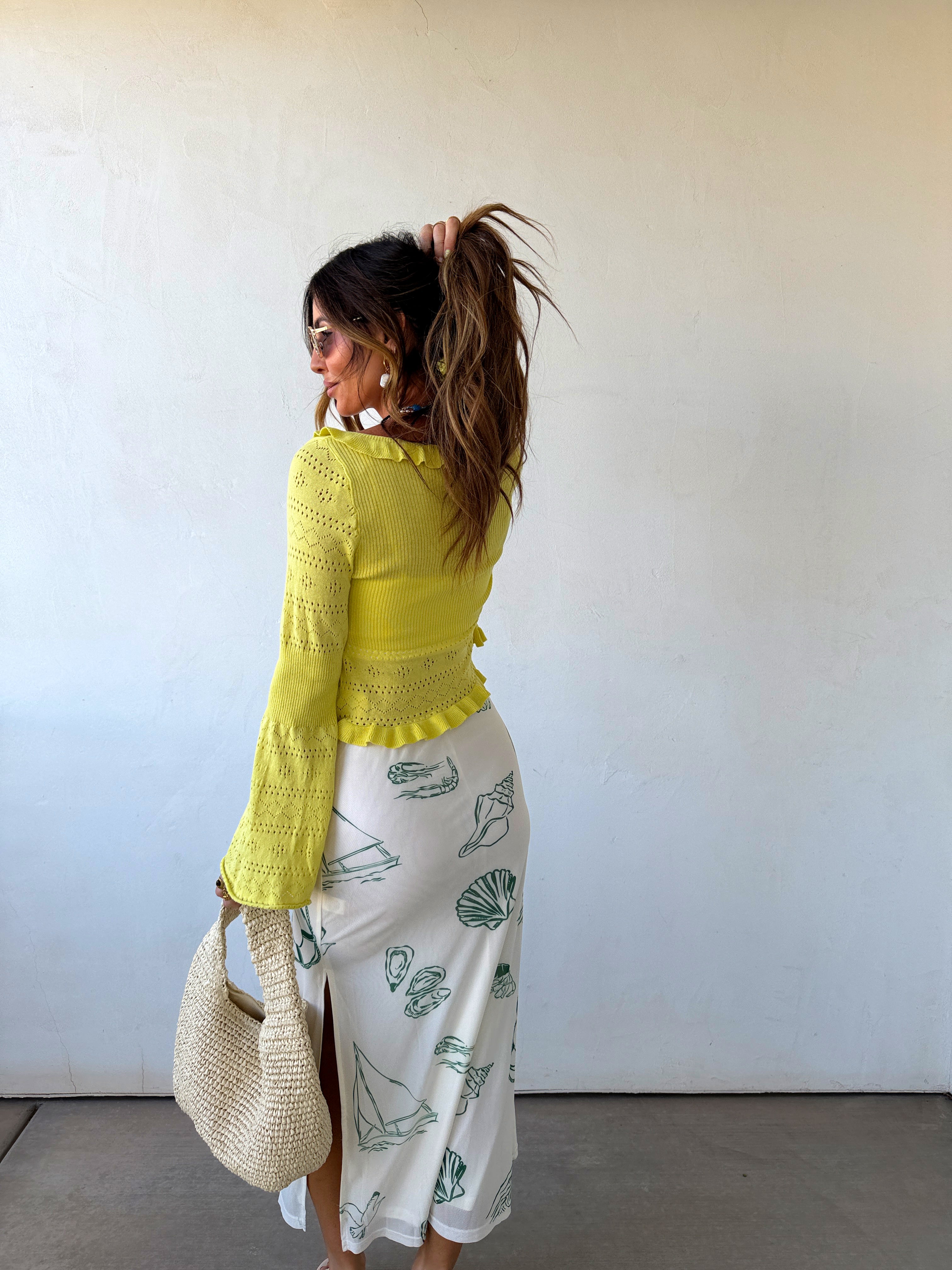 Sea Life Midi Skirt