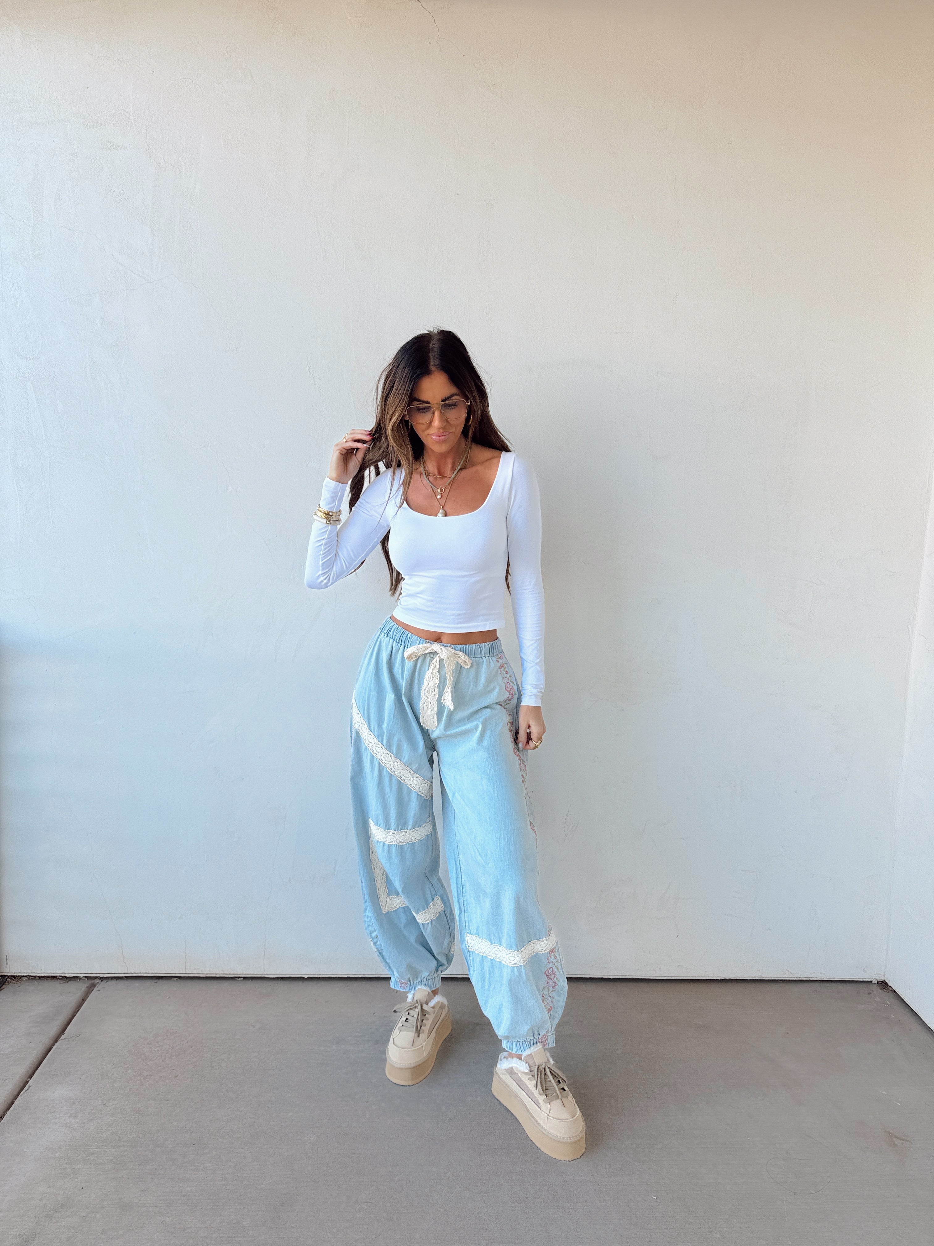 Bloomside Denim Joggers