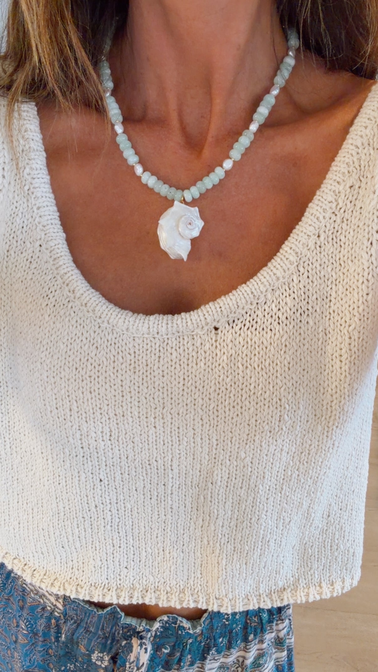 Seafoam Cascade Necklace