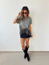 Load image into Gallery viewer, Rilee Studded Suede Skort

