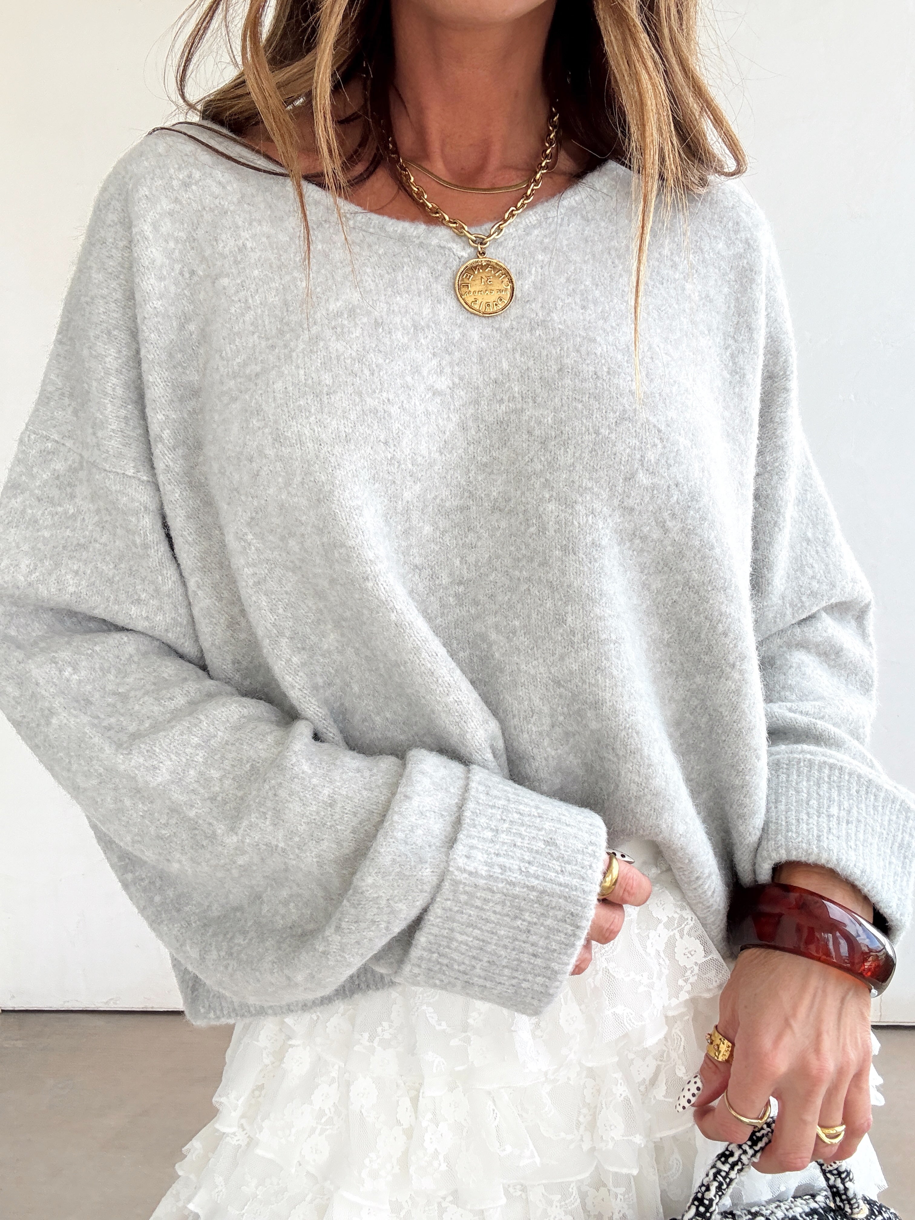 Lottie Sweater//Gray