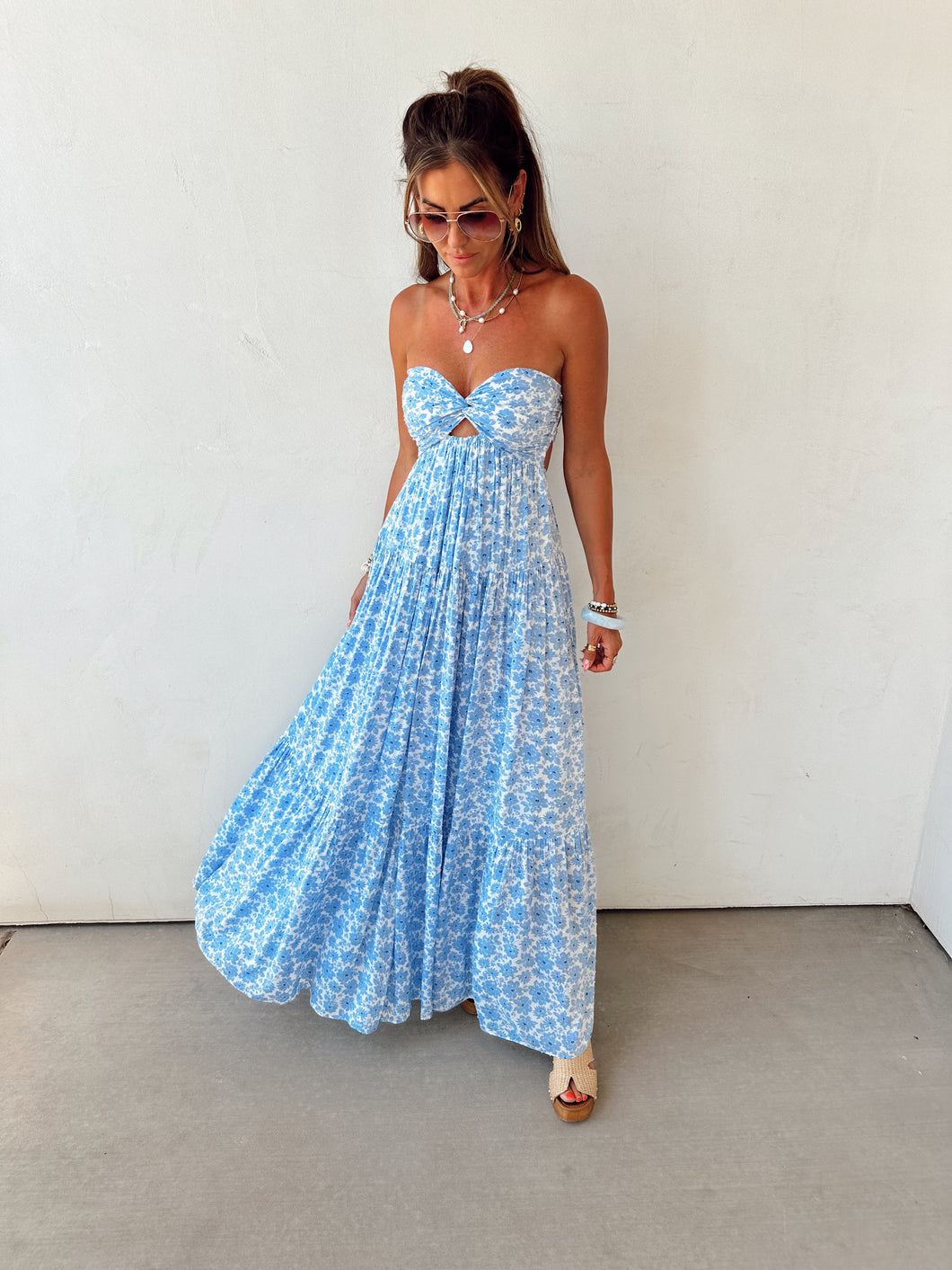 Morning Petals Maxi Dress
